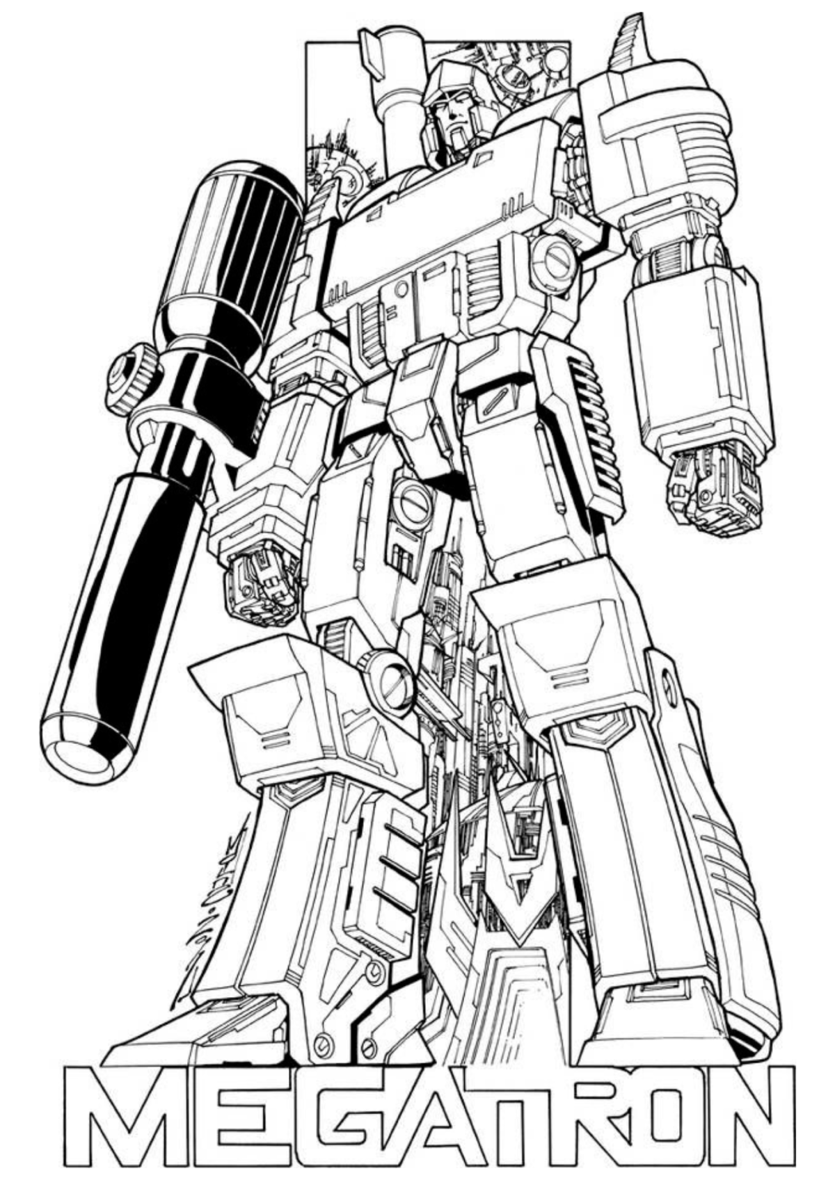 Desenho para Colorir Transformers
