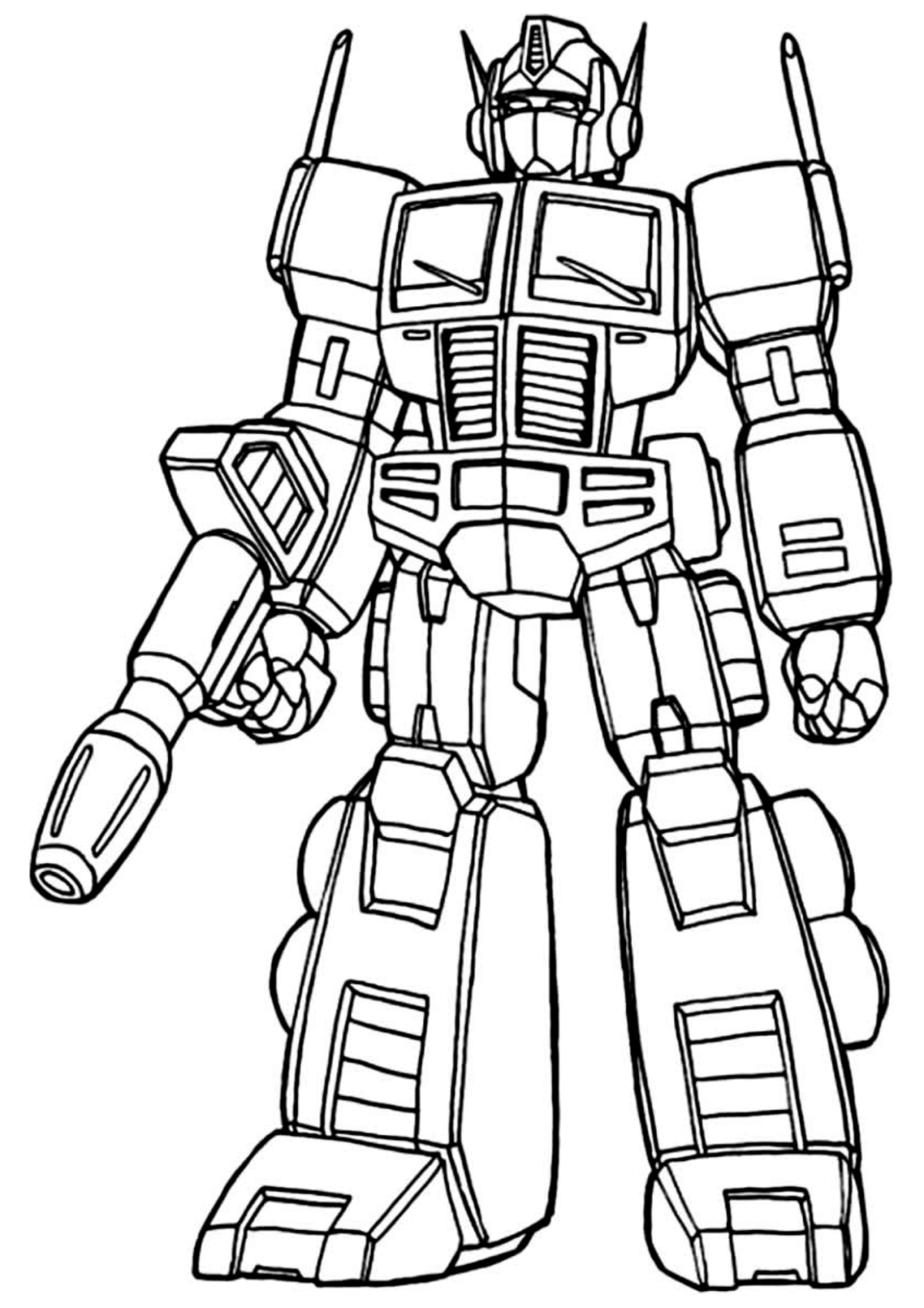 Desenho para Colorir Transformers