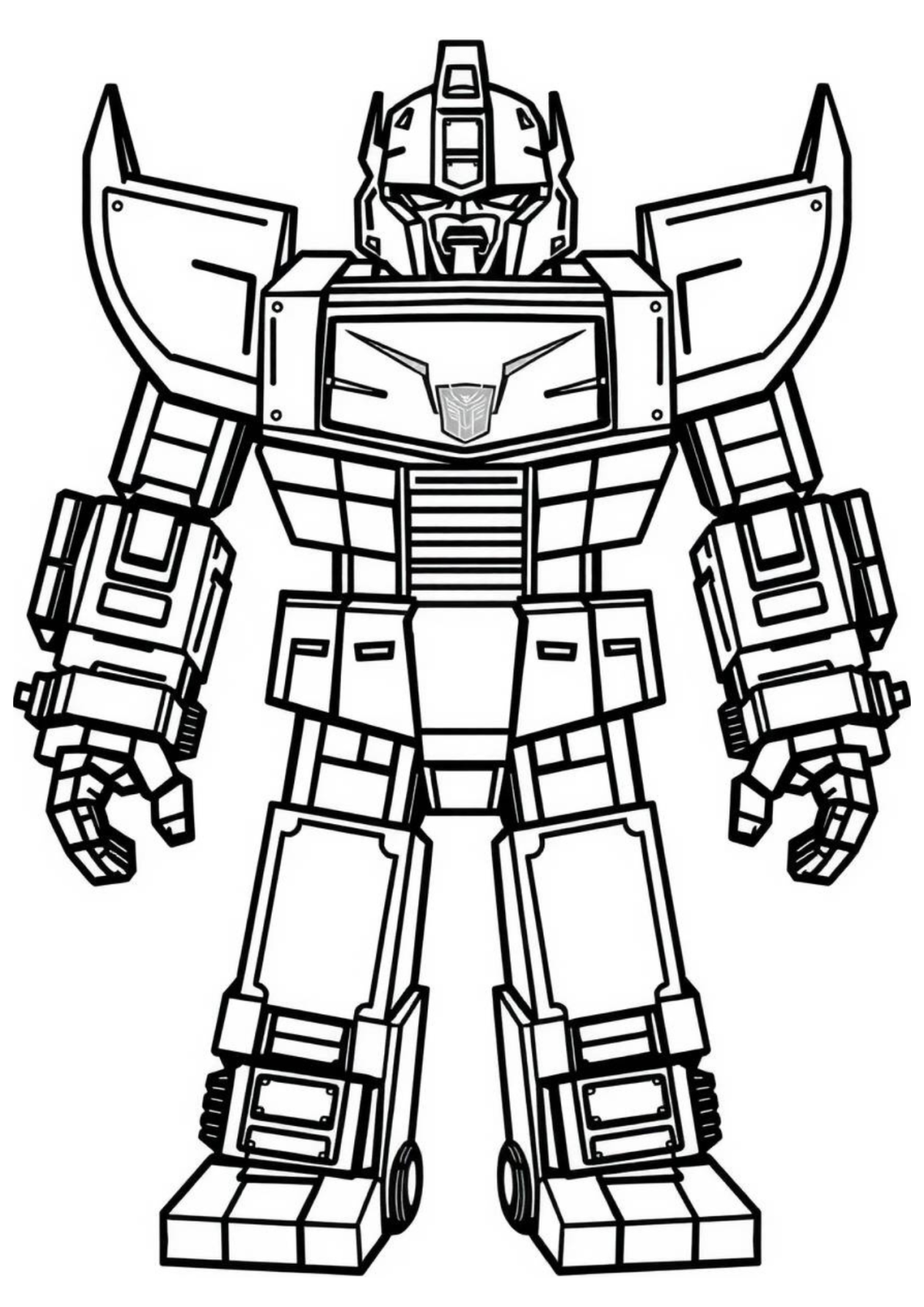 Desenho para Colorir Transformers