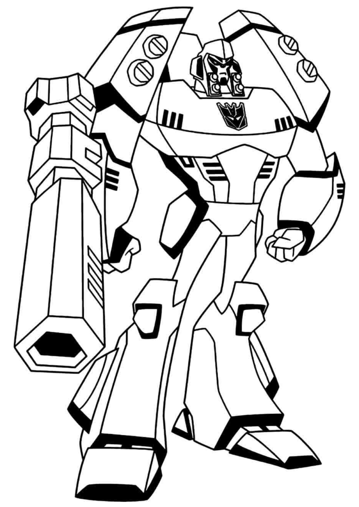 Desenho para Colorir Transformers