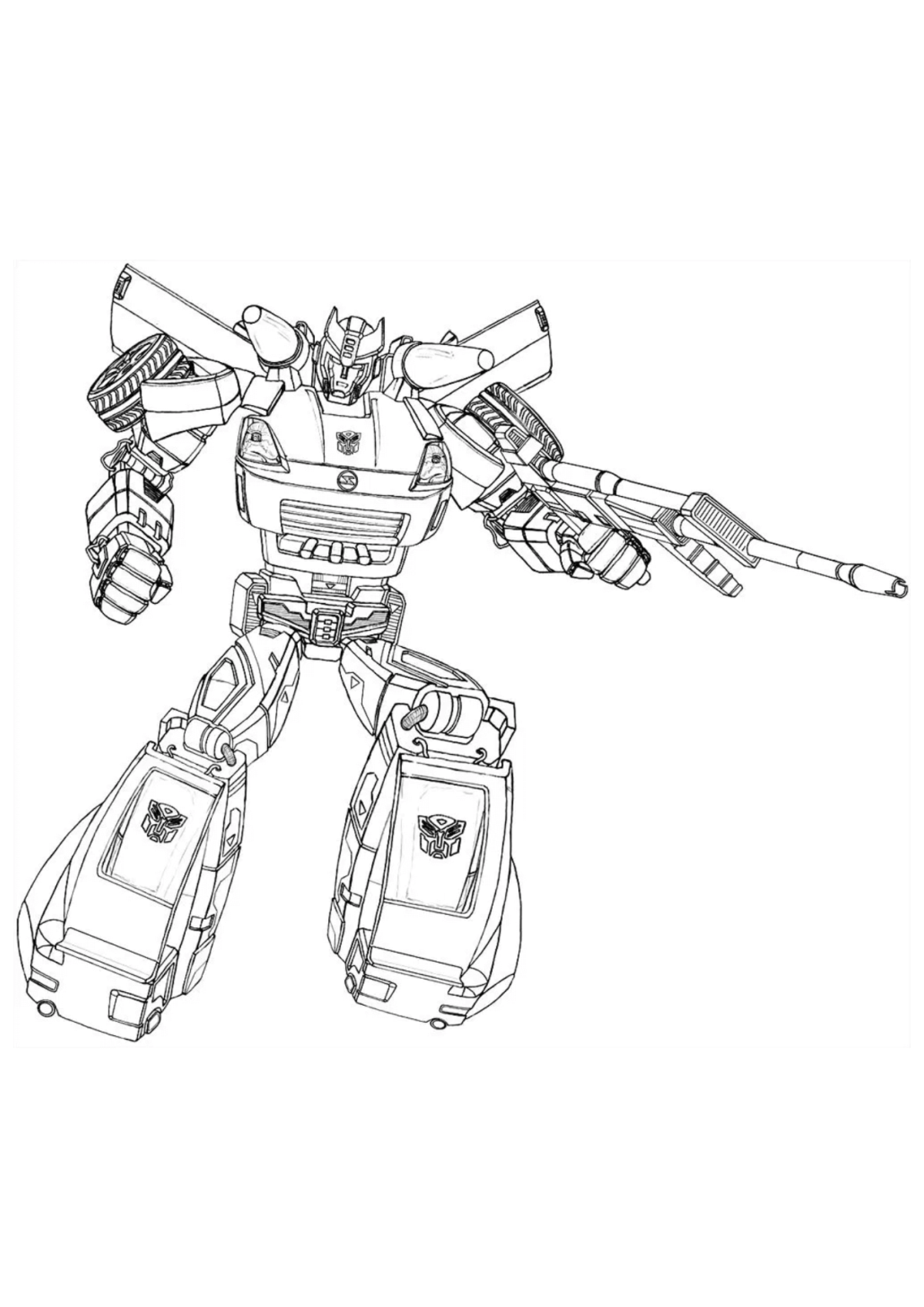 Desenho para Colorir Transformers