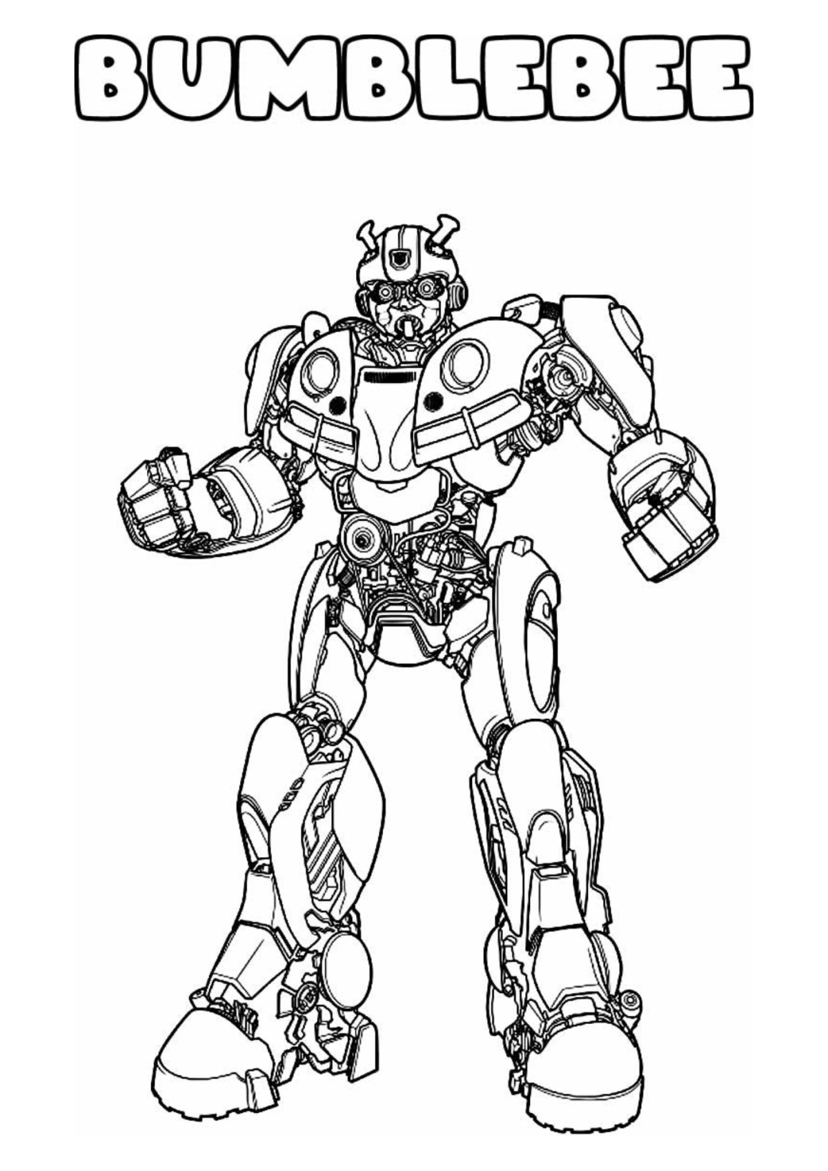 Desenho para Colorir Transformers