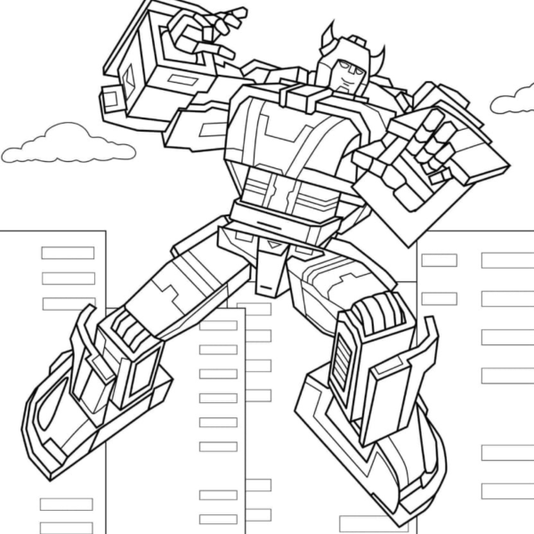 Desenho para Colorir Transformers