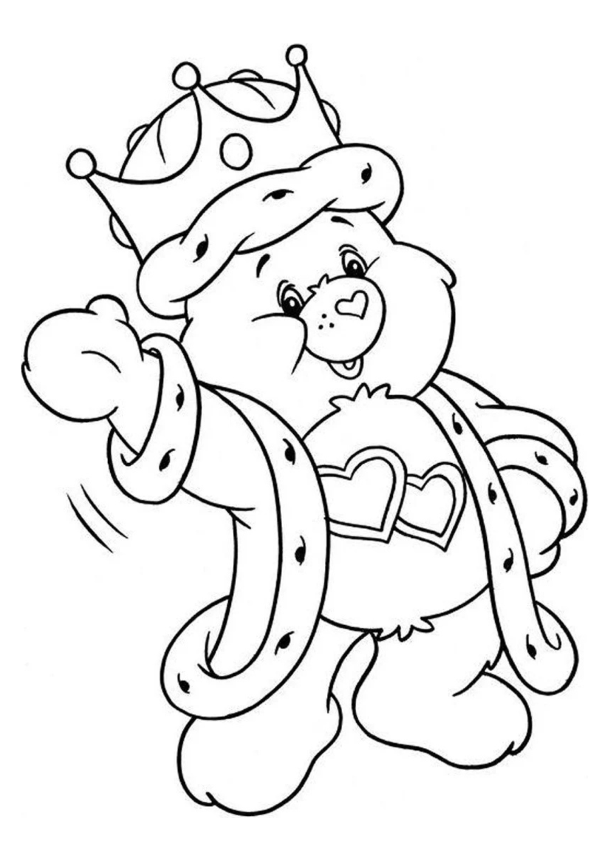 Desenho para Colorir Ursinhos Carinhosos