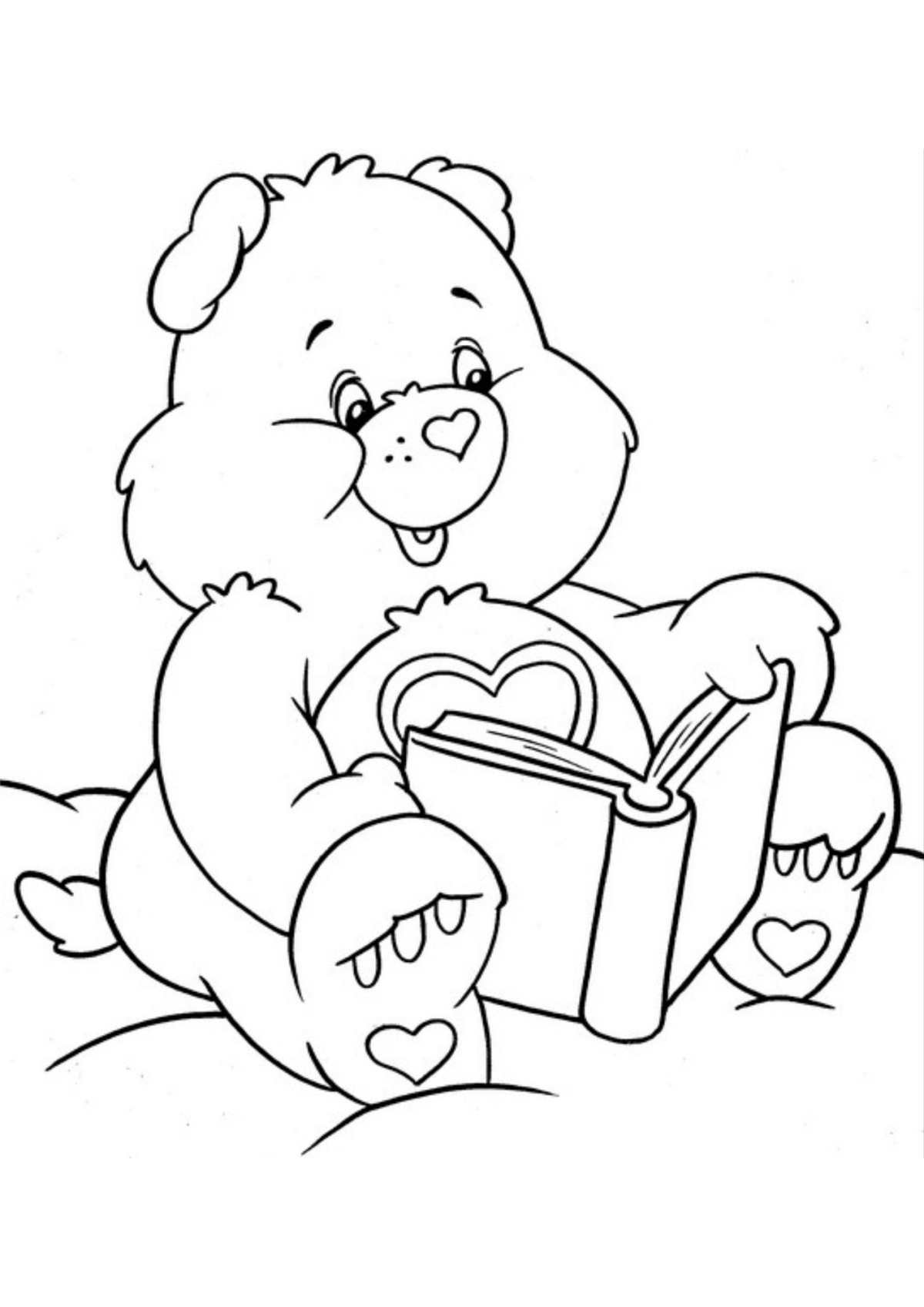 Desenho para Colorir Ursinhos Carinhosos
