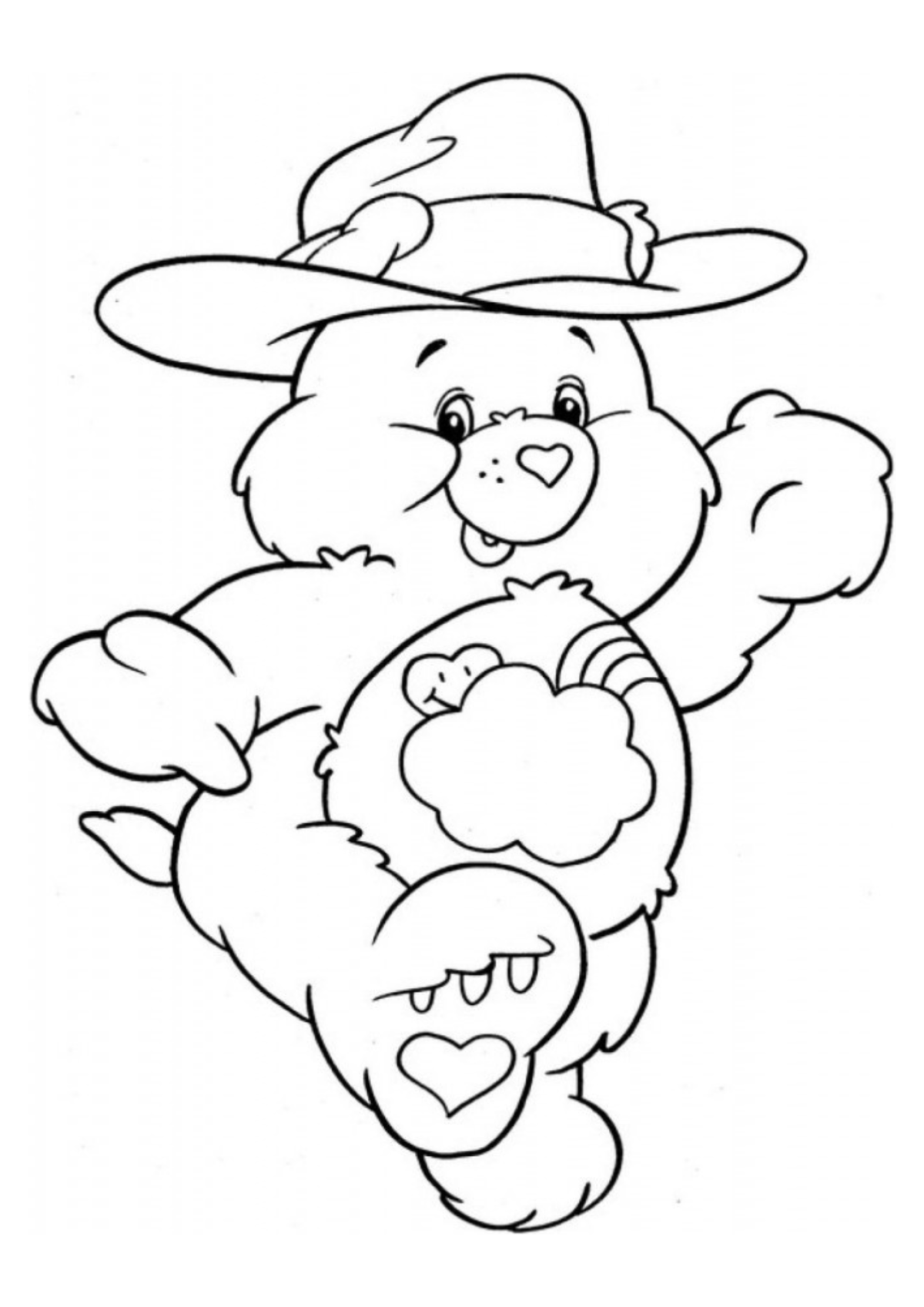 Desenho para Colorir Ursinhos Carinhosos
