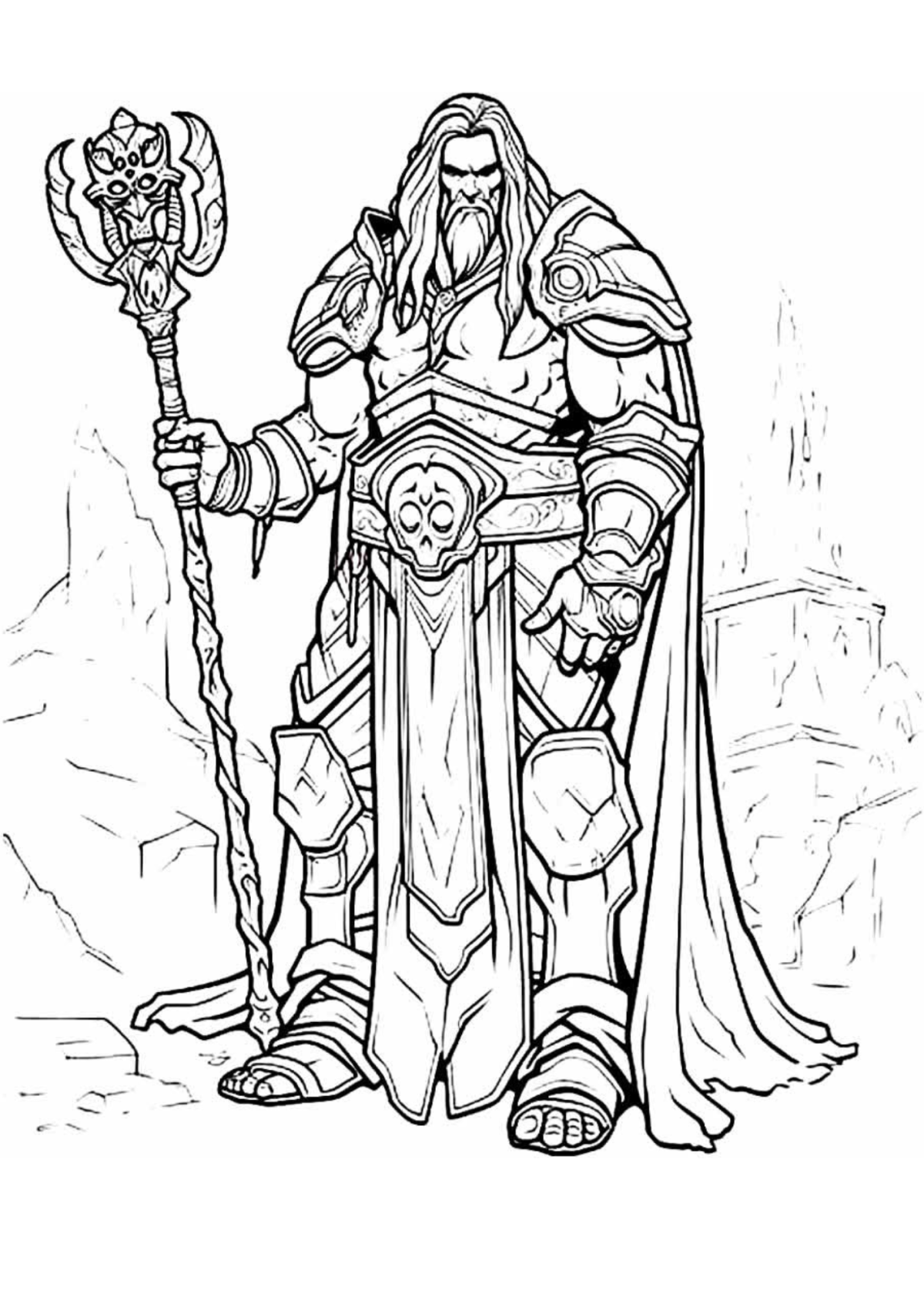 Desenho para Colorir World of Warcraft