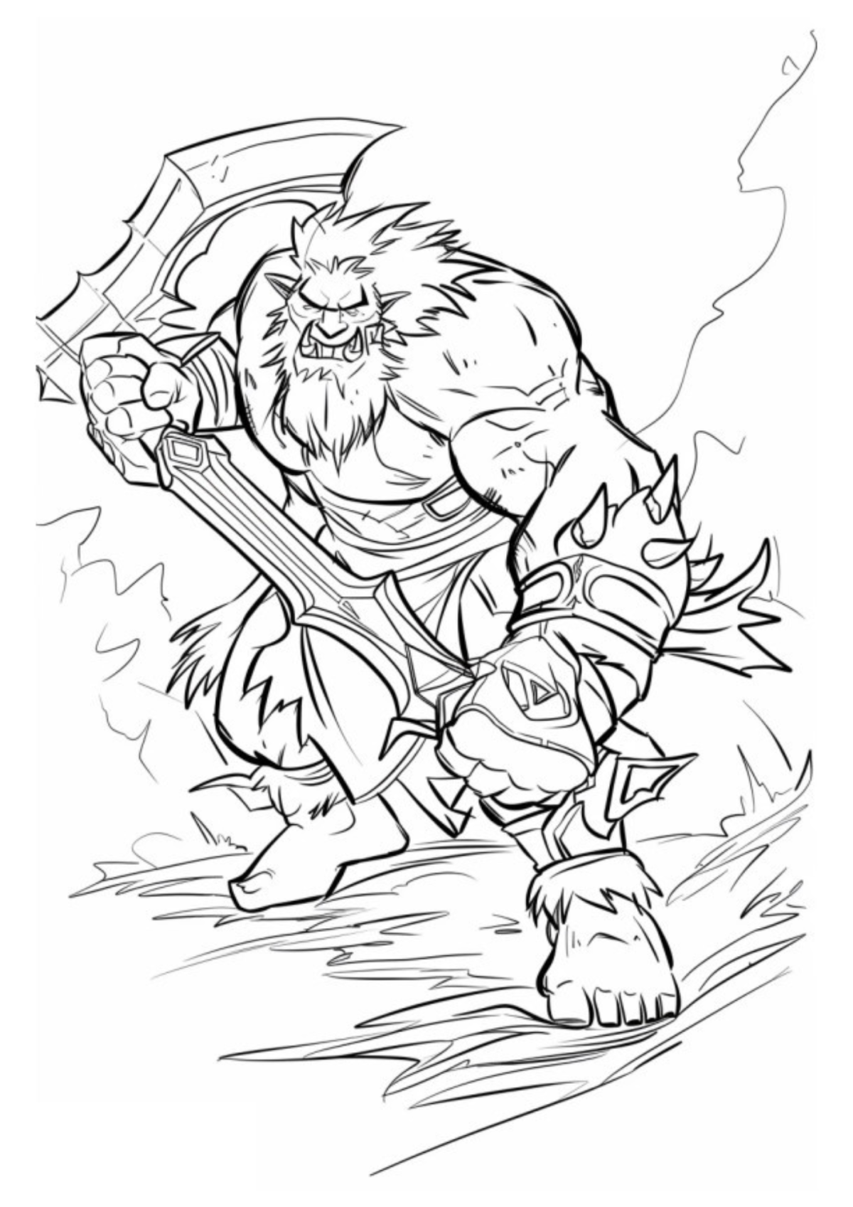 Desenho para Colorir World of Warcraft