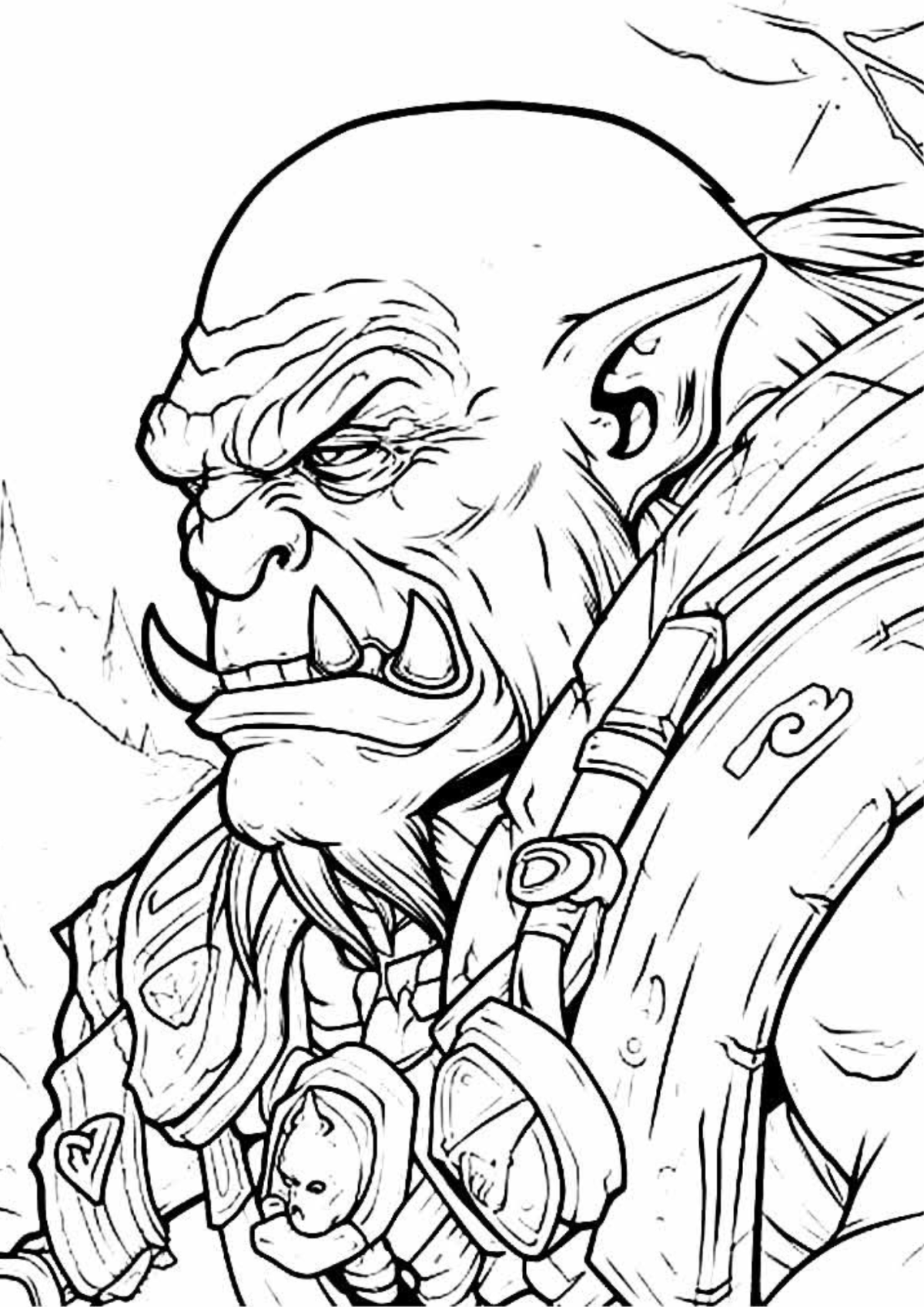 Desenho para Colorir World of Warcraft