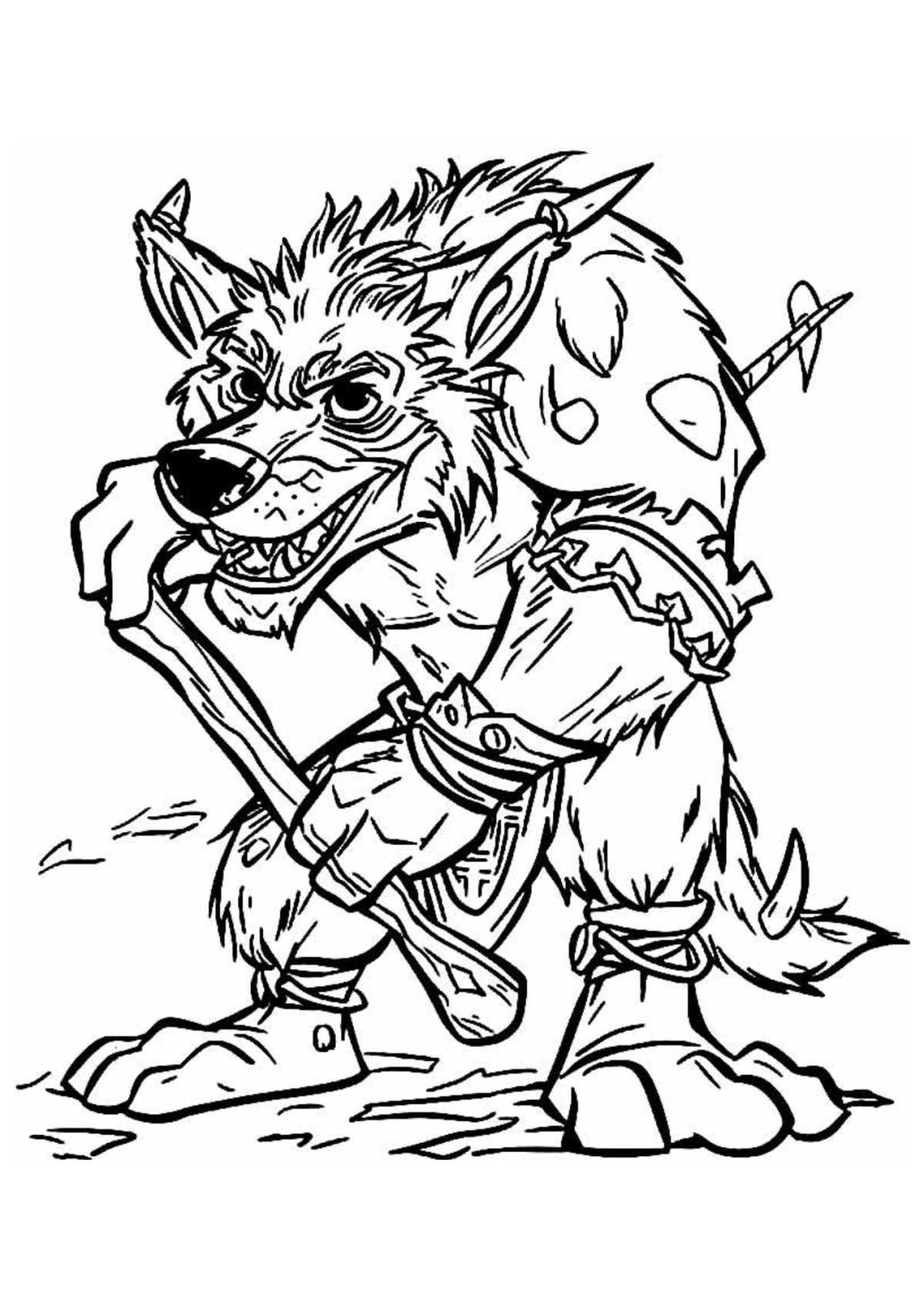 Desenho para Colorir World of Warcraft