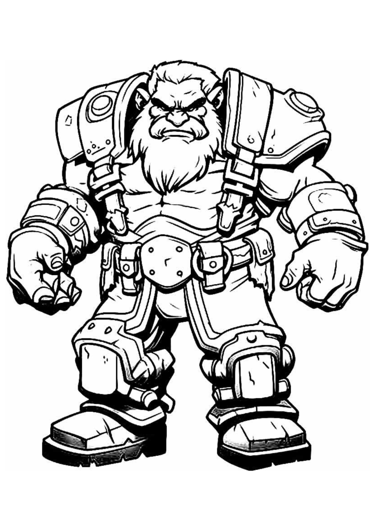 Desenho para Colorir World of Warcraft