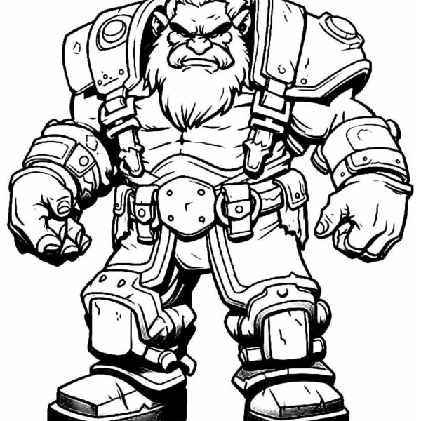 Desenho para Colorir World of Warcraft