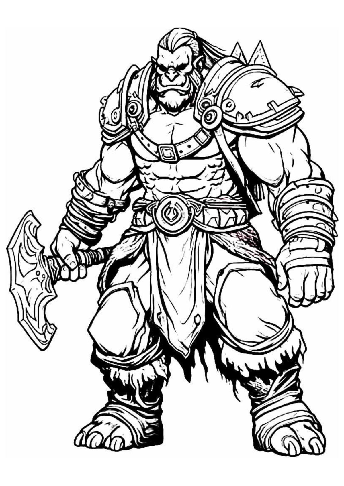 Desenho para Colorir World of Warcraft