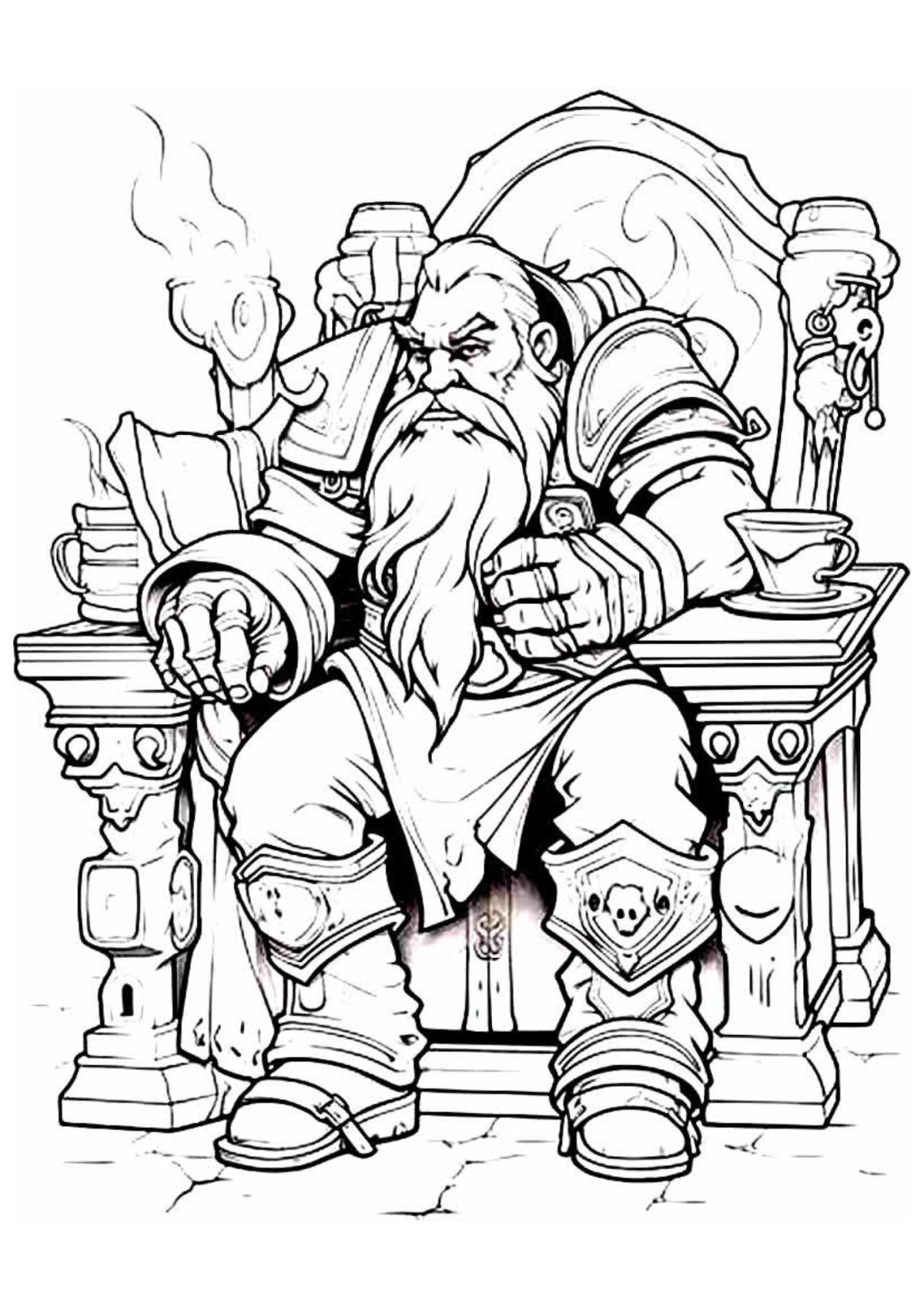 Desenho para Colorir World of Warcraft