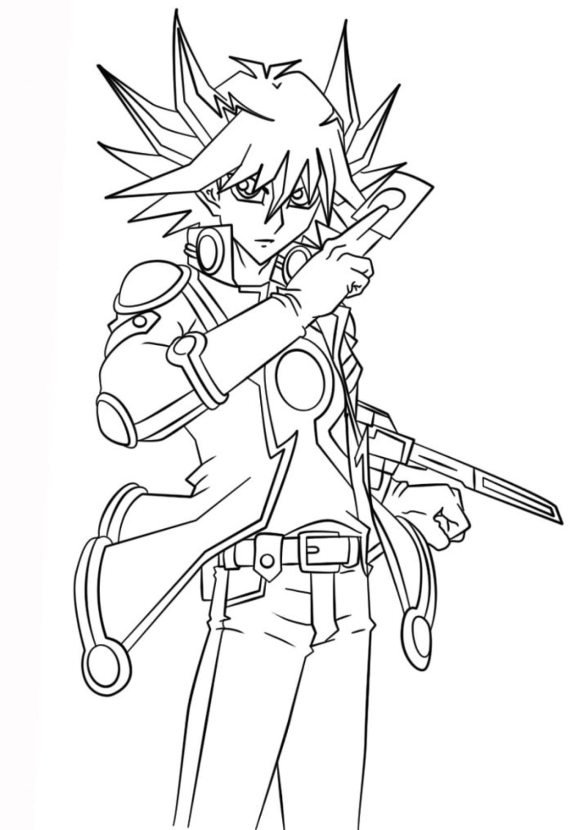 Desenho para Colorir Yu Gi Oh