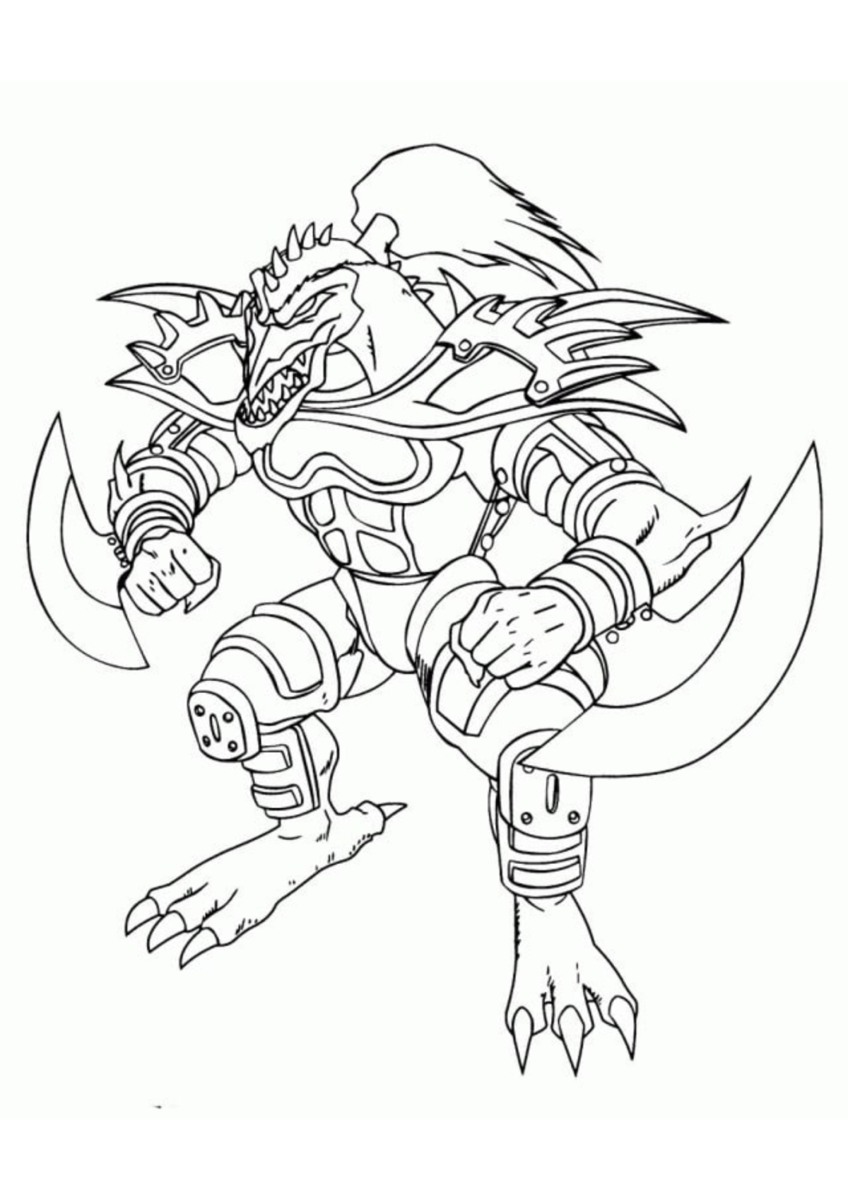 Desenho para Colorir Yu Gi Oh