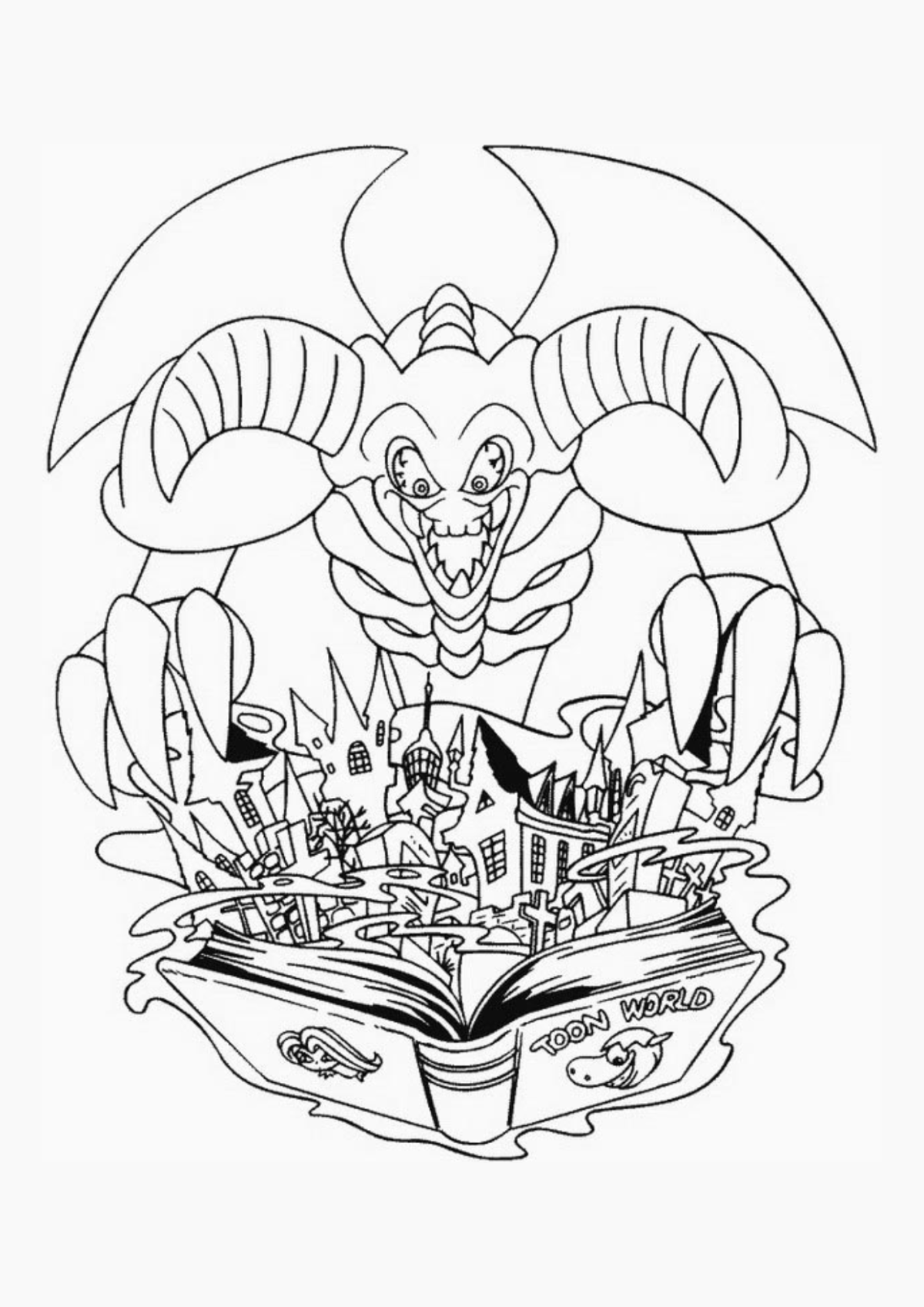 Desenho para Colorir Yu Gi Oh