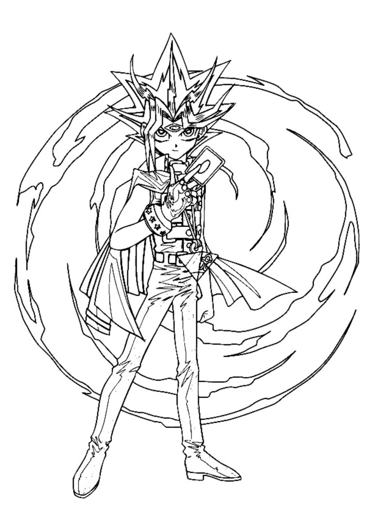 Desenho para Colorir Yu Gi Oh
