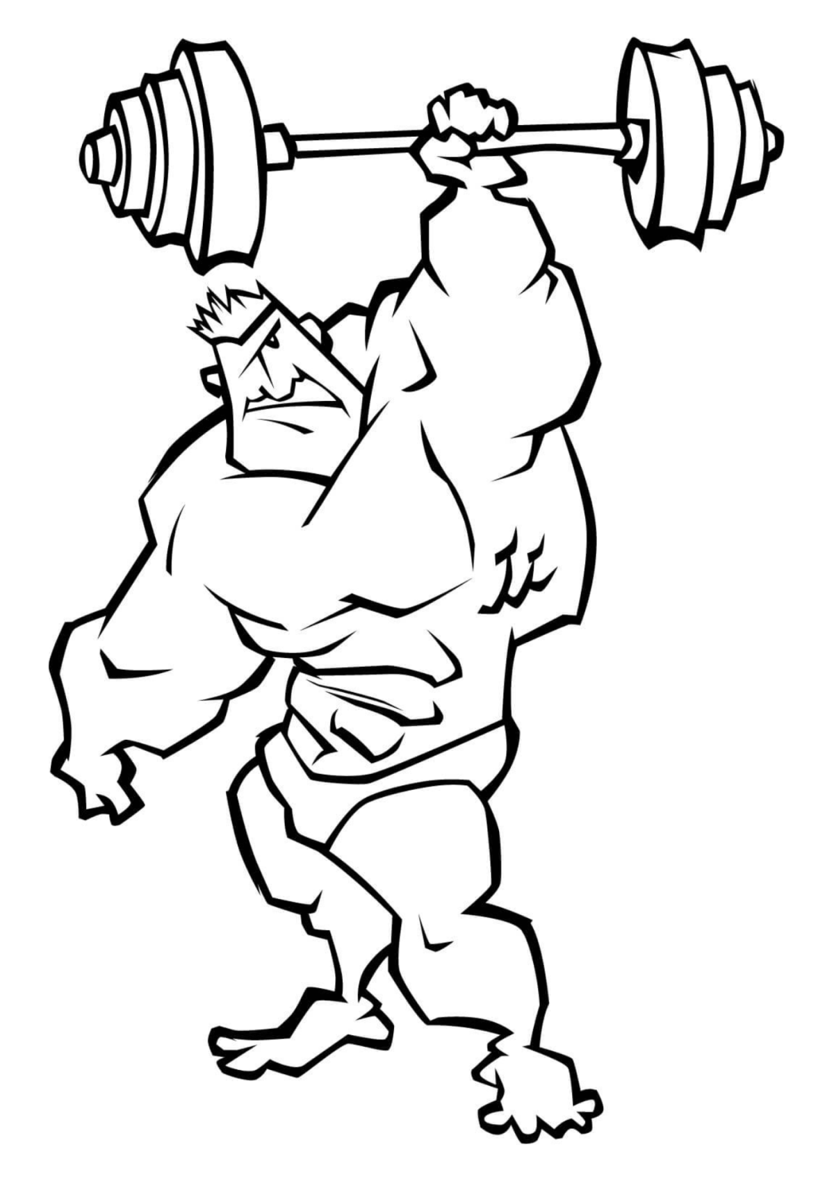 Desenho para Colorir Academia