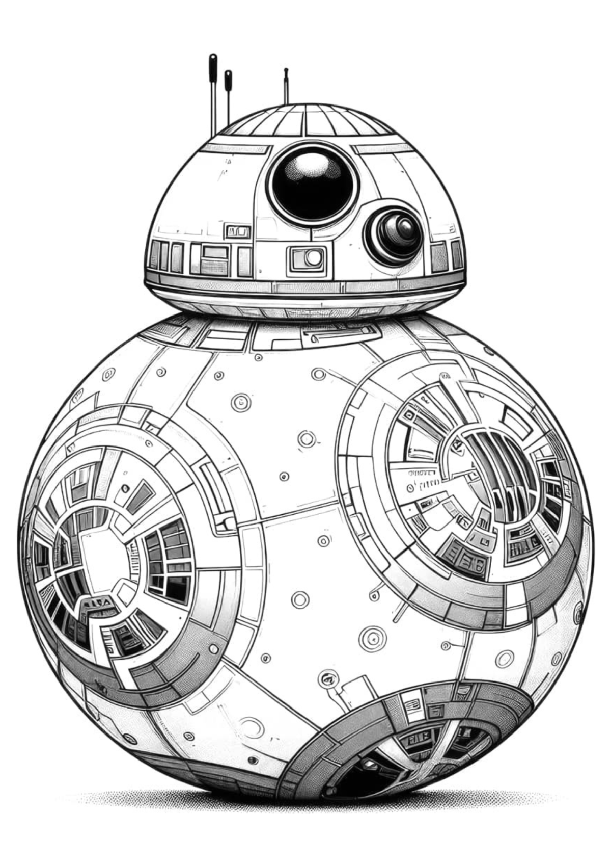 Desenho para Colorir BB-8