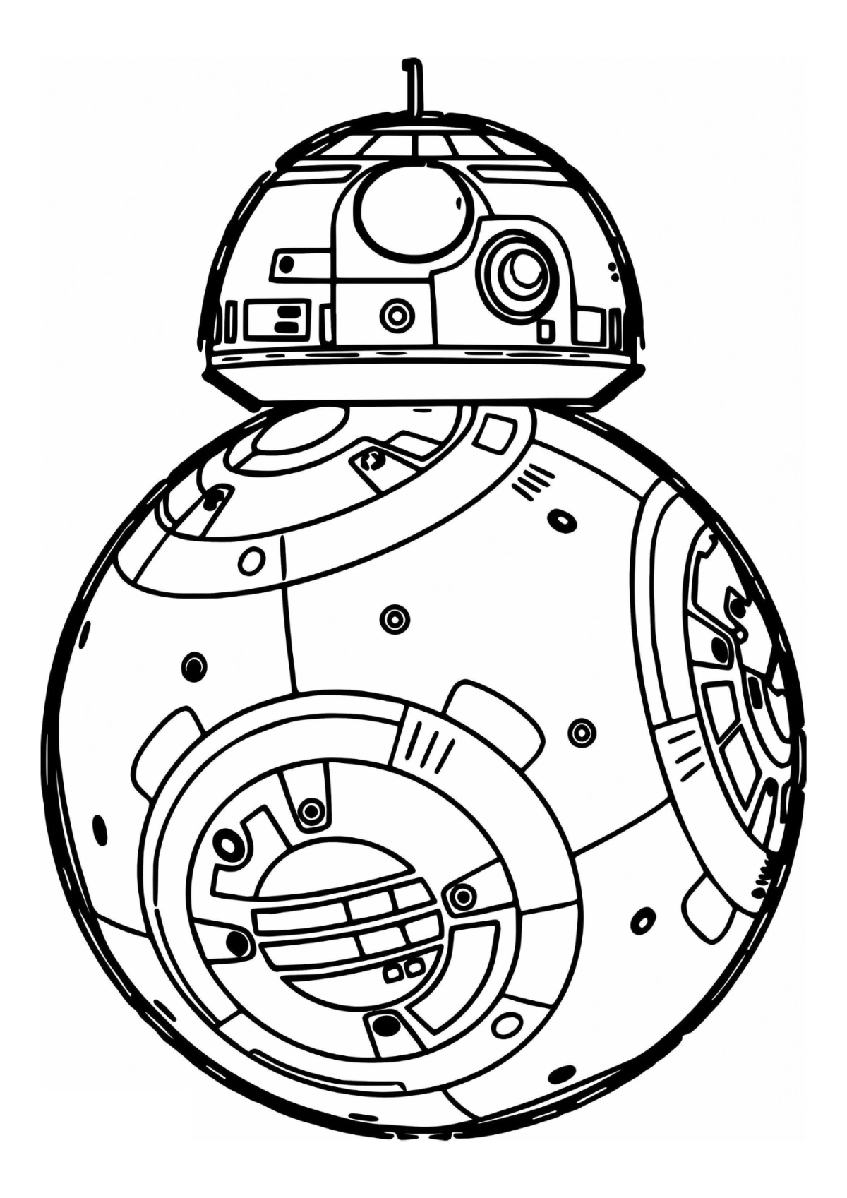Desenho para Colorir BB-8