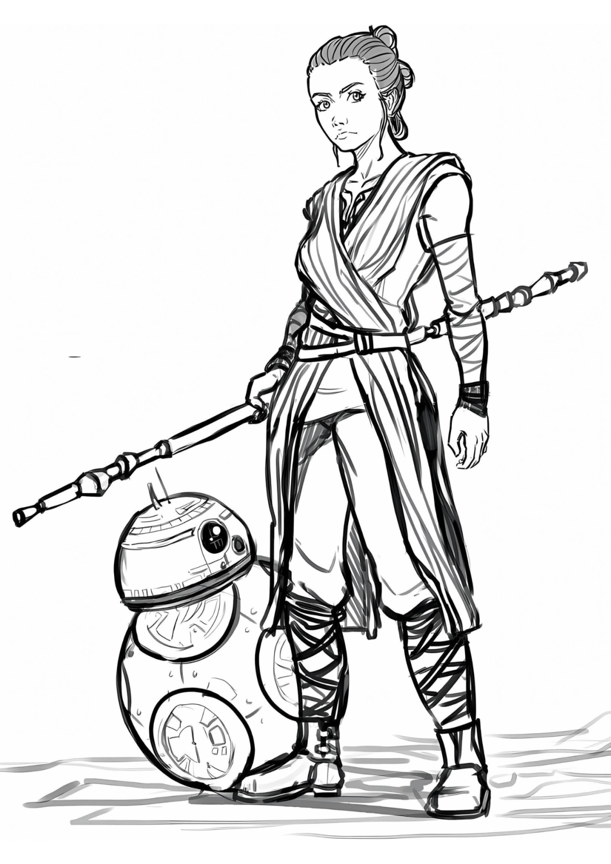 Desenho para Colorir BB-8