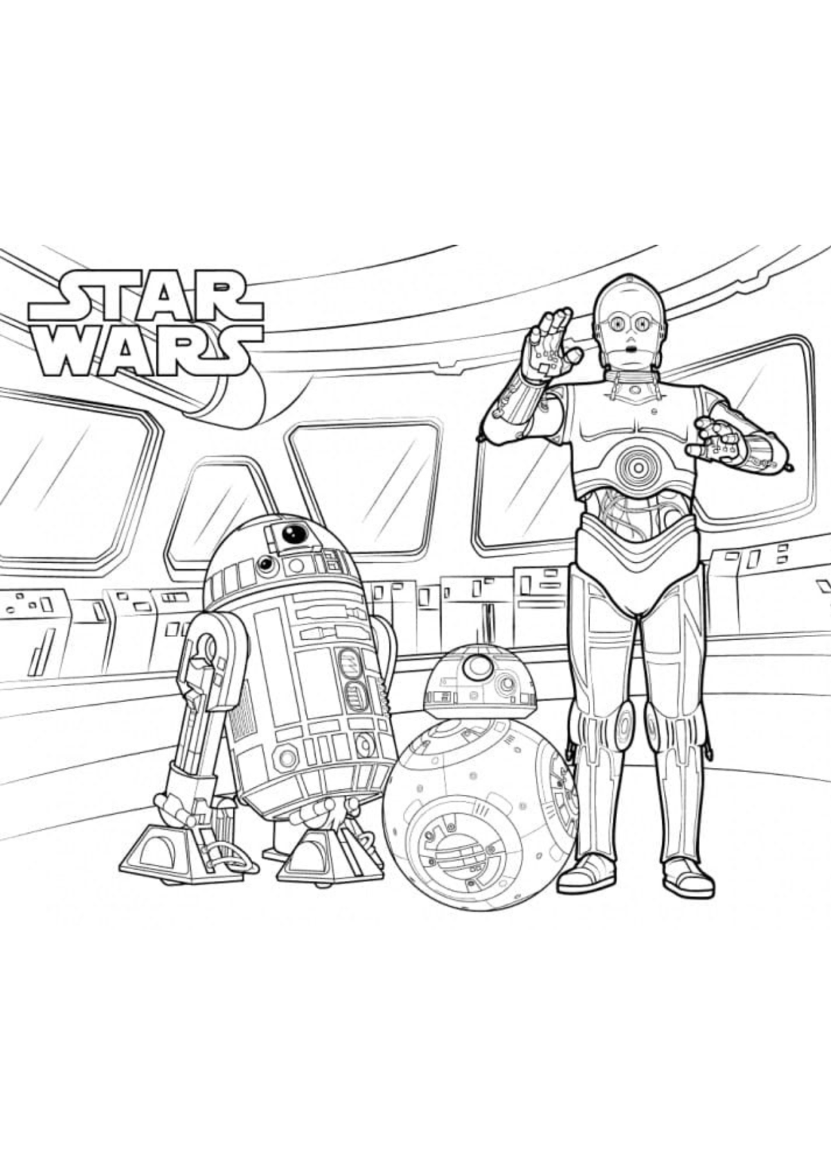 Desenho para Colorir BB-8