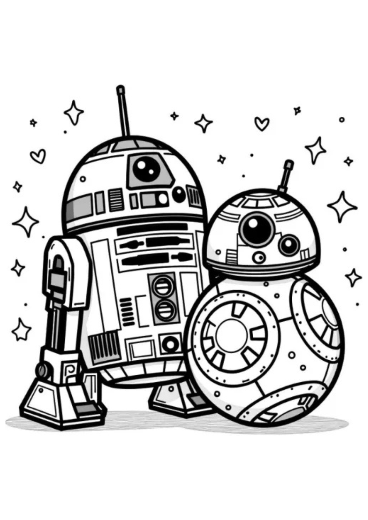 Desenho para Colorir BB-8