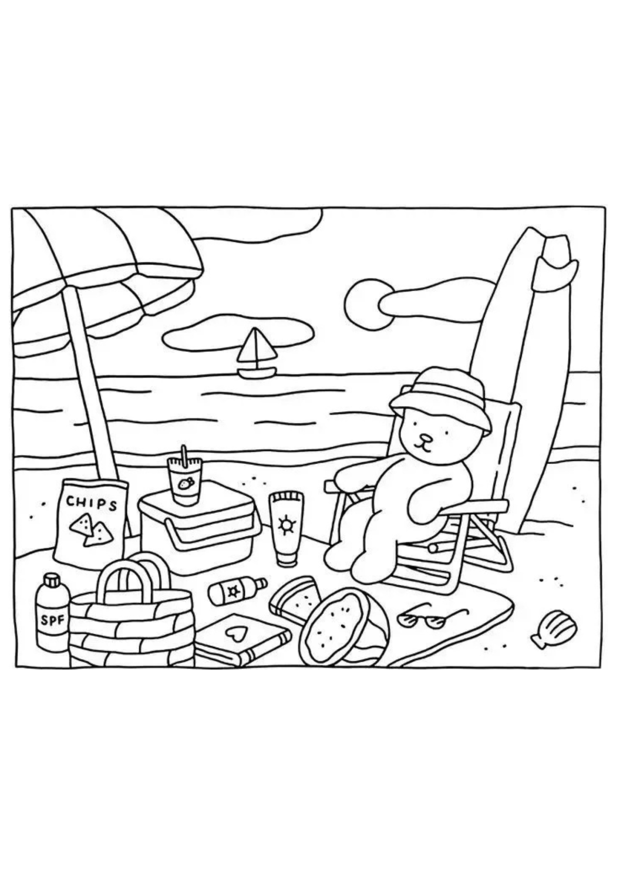 Desenho para Colorir Bobbie Goods