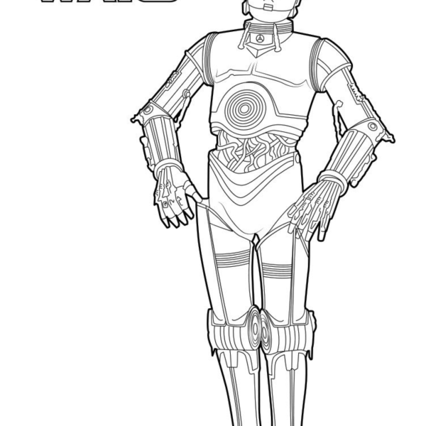 Desenho para Colorir C-3PO