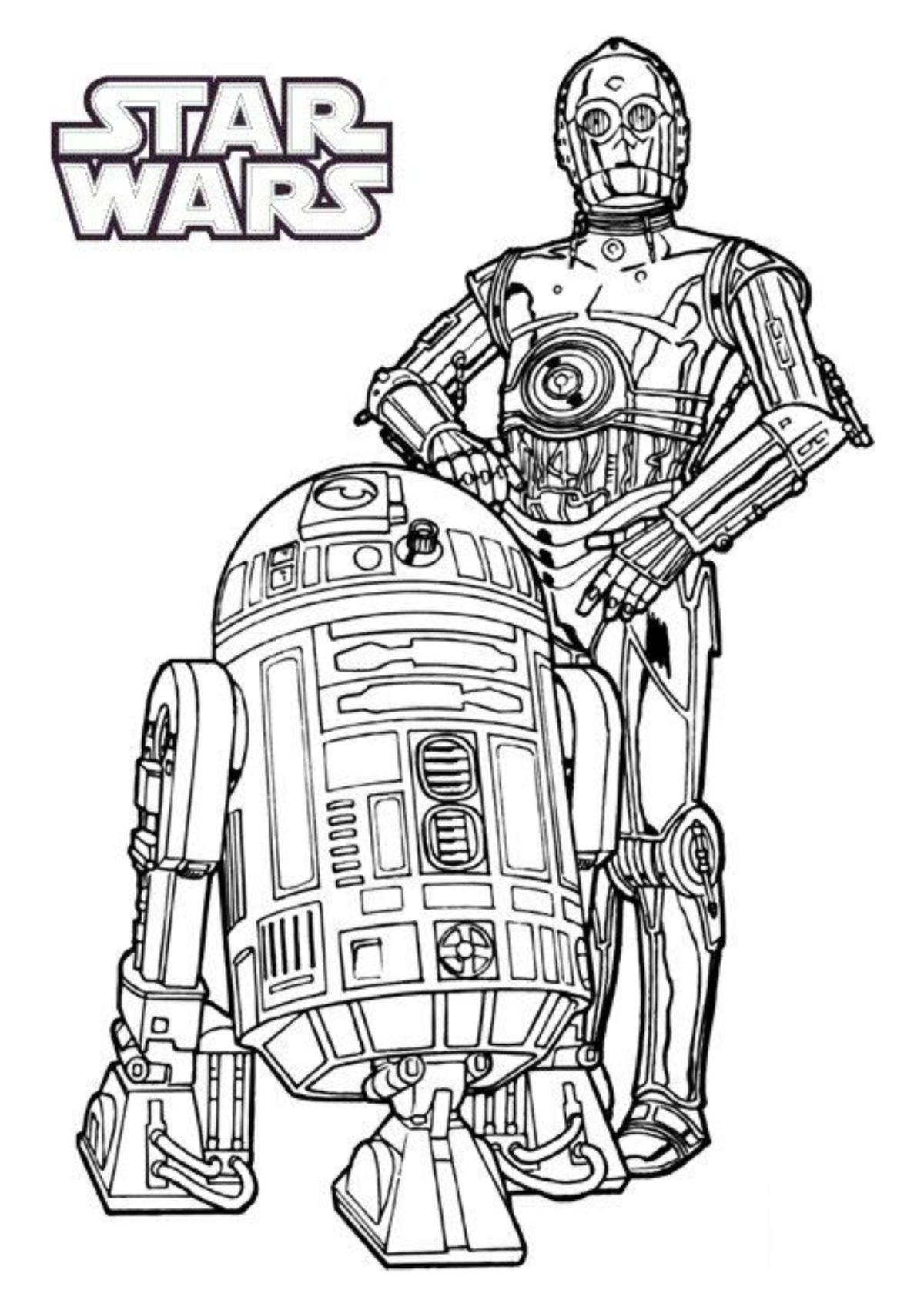 Desenho para Colorir C-3PO