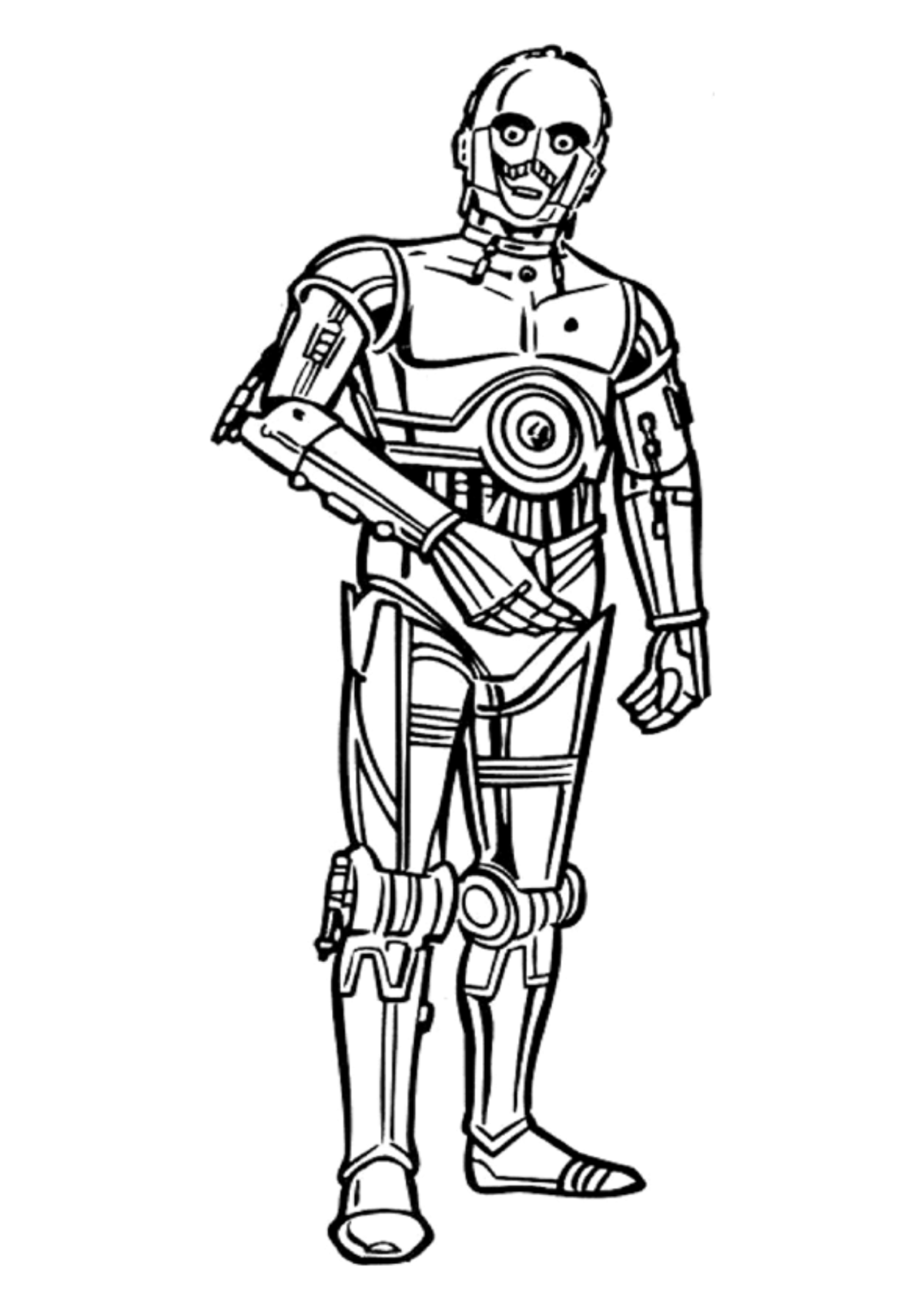 Desenho para Colorir C-3PO