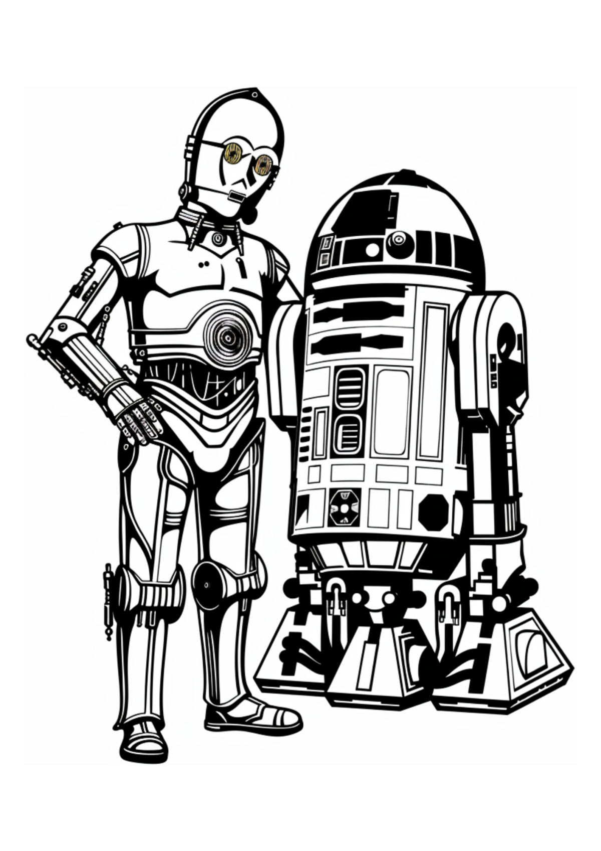 Desenho para Colorir C-3PO