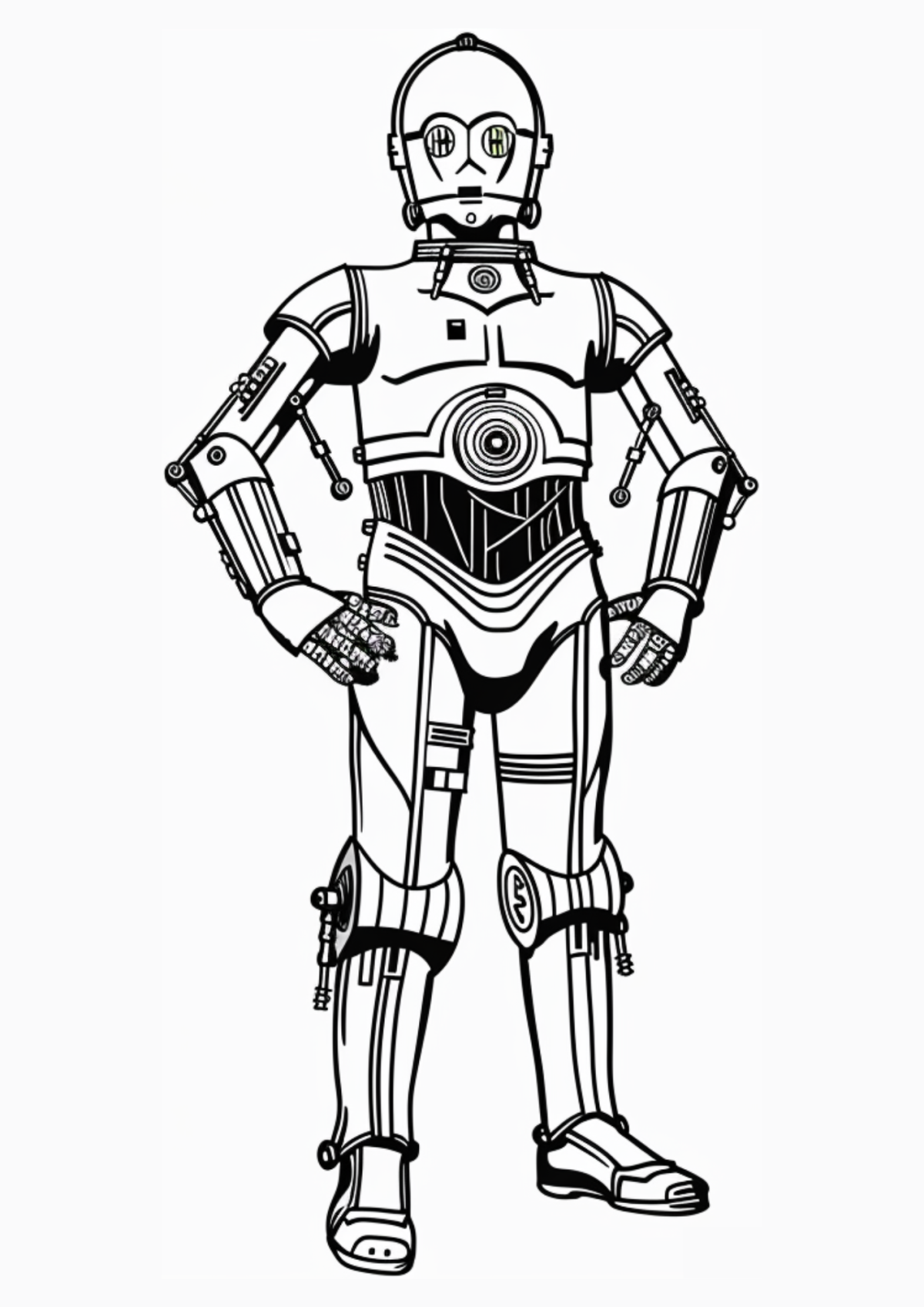Desenho para Colorir C-3PO