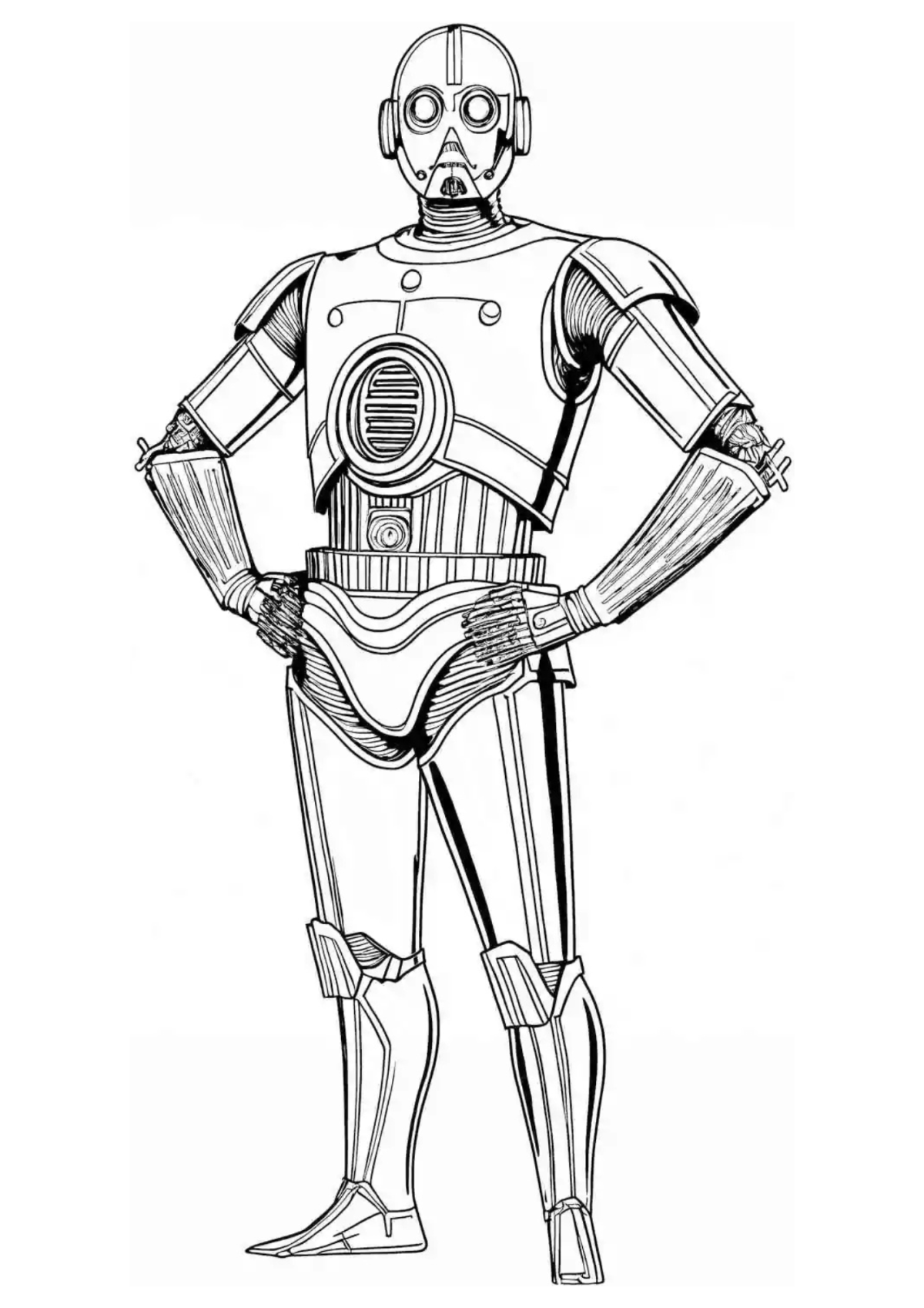 Desenho para Colorir C-3PO