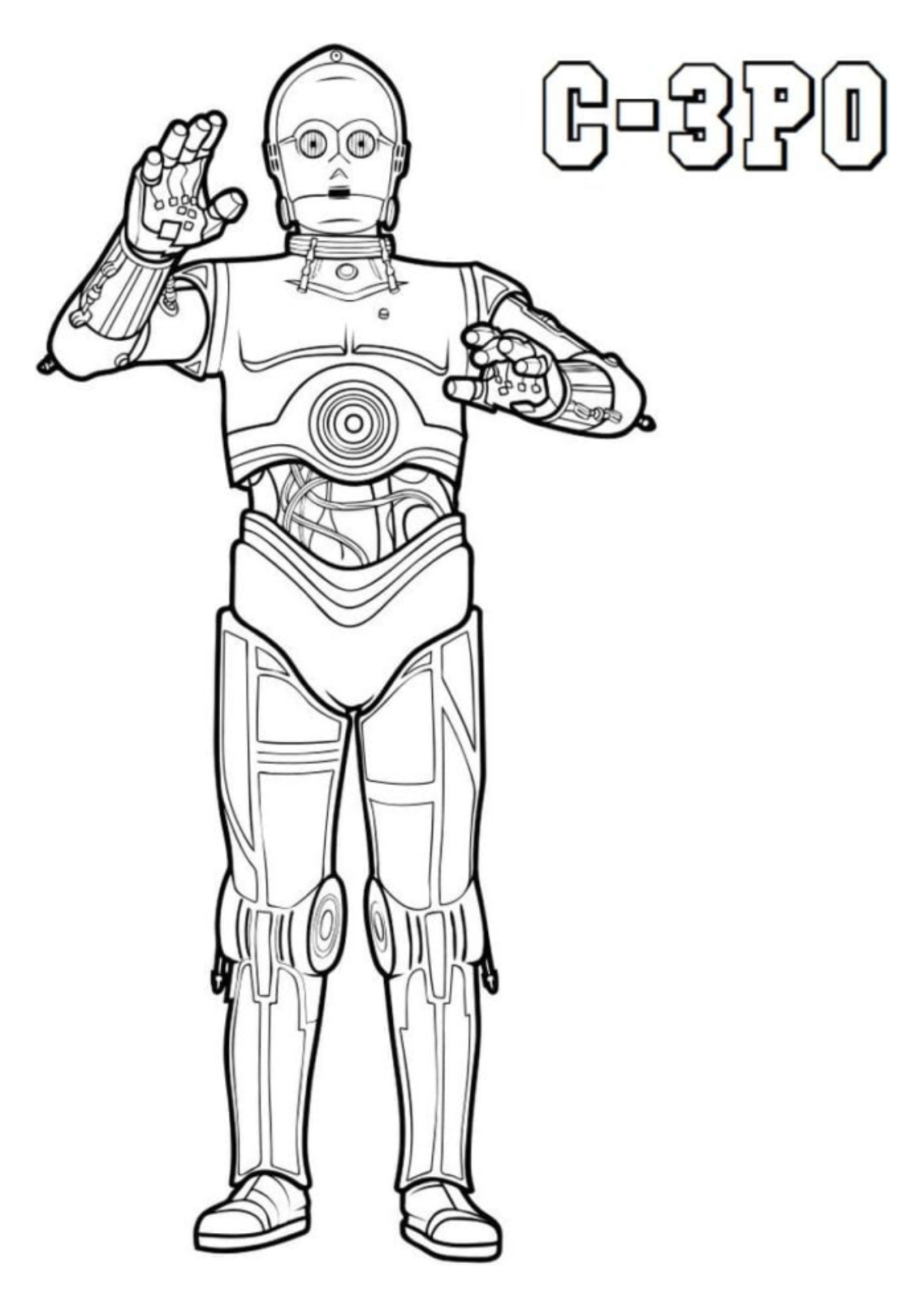 Desenho para Colorir C-3PO