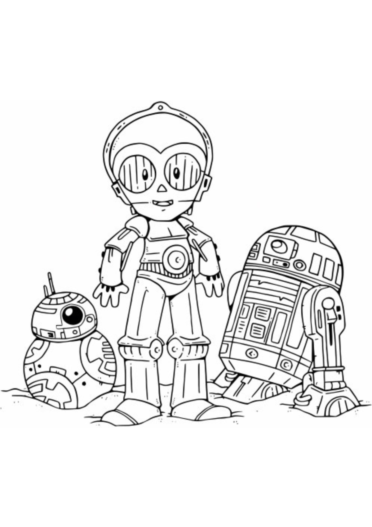 Desenho para Colorir C-3PO