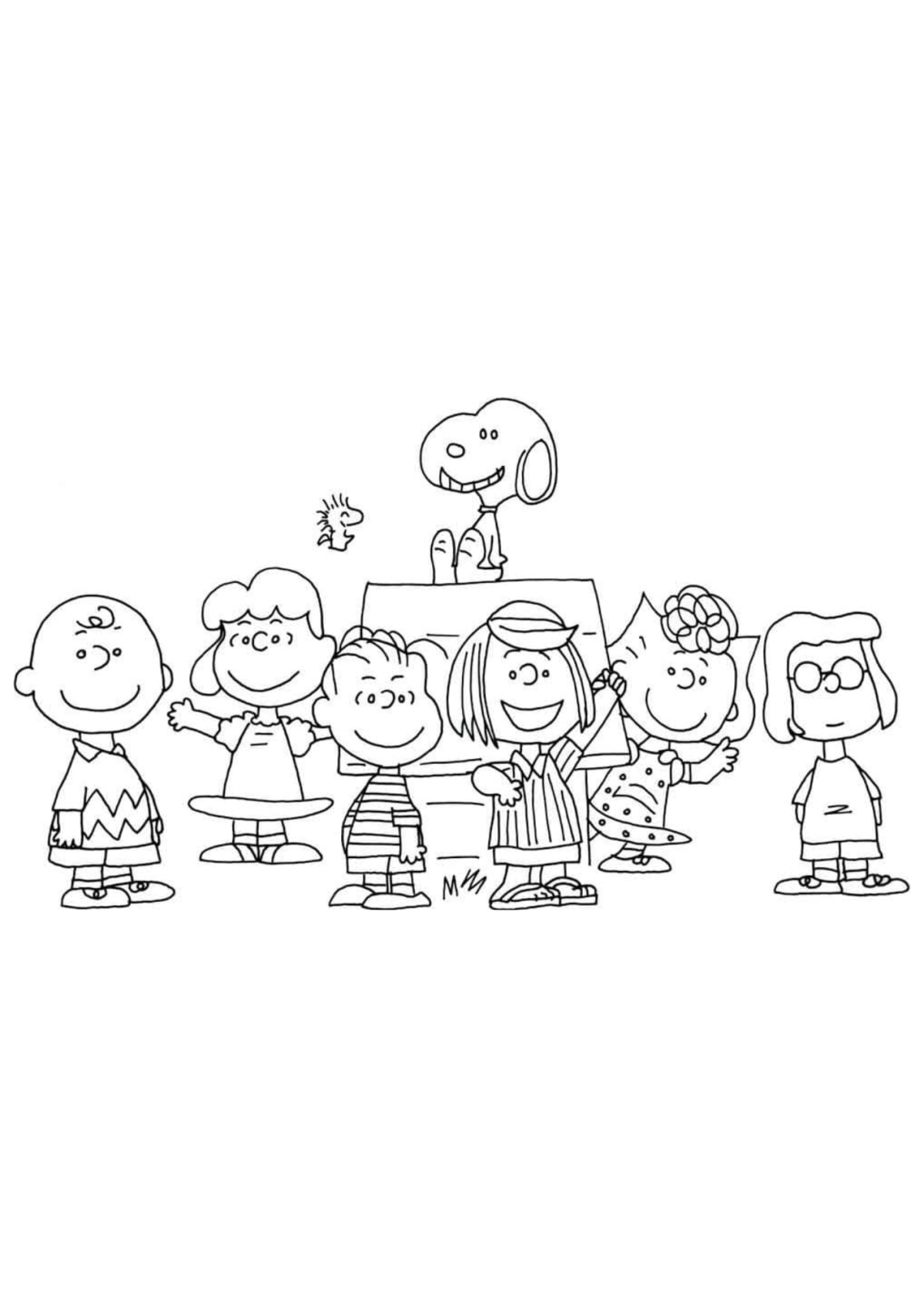 Desenho para Colorir Charlie Brown