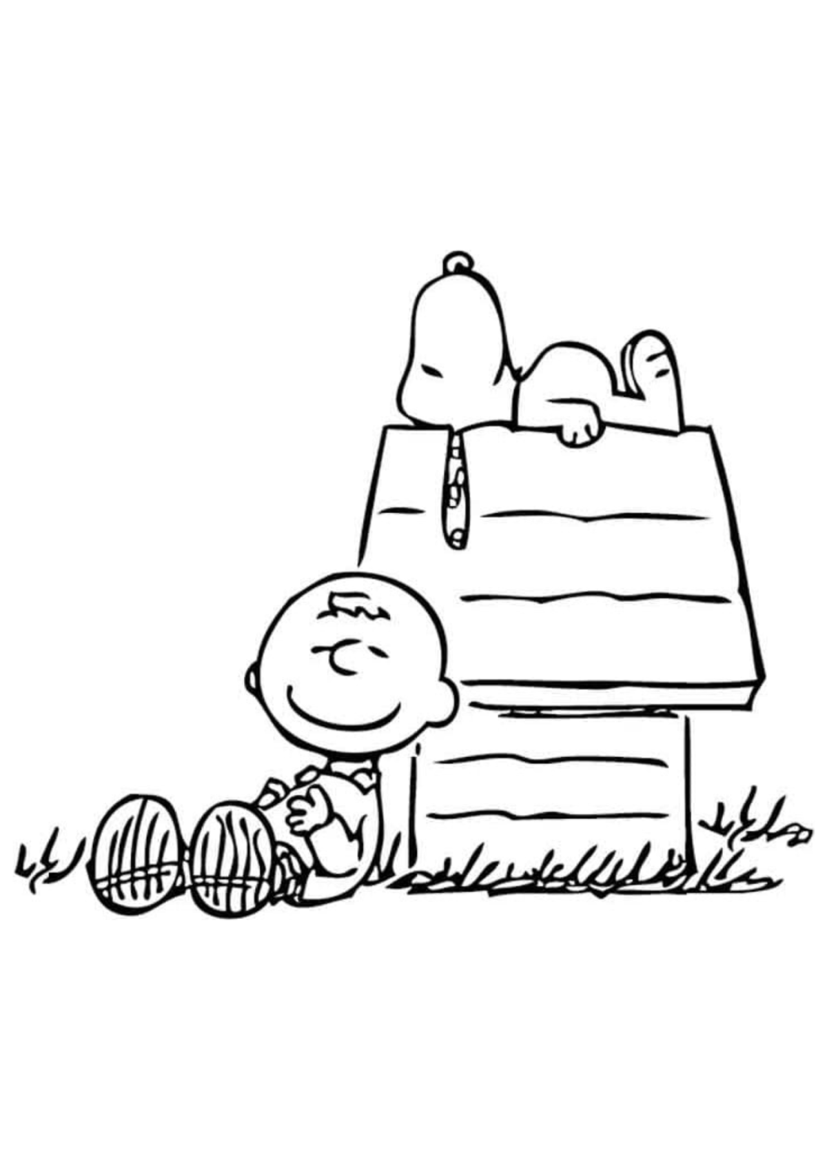 Desenho para Colorir Charlie Brown