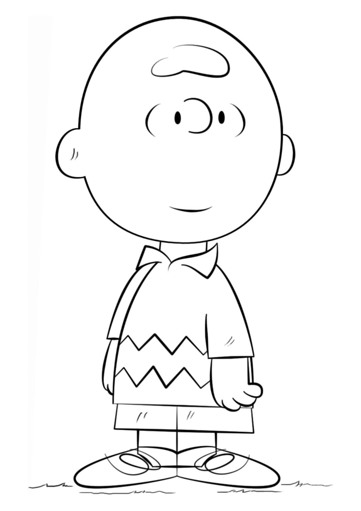 Desenho para Colorir Charlie Brown
