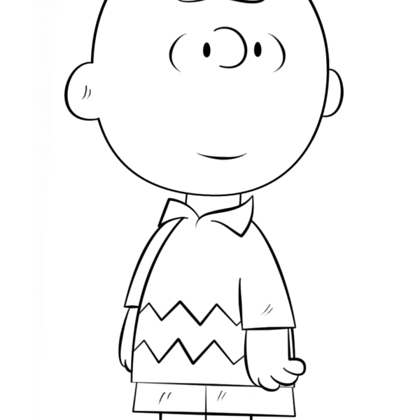 Desenho para Colorir Charlie Brown
