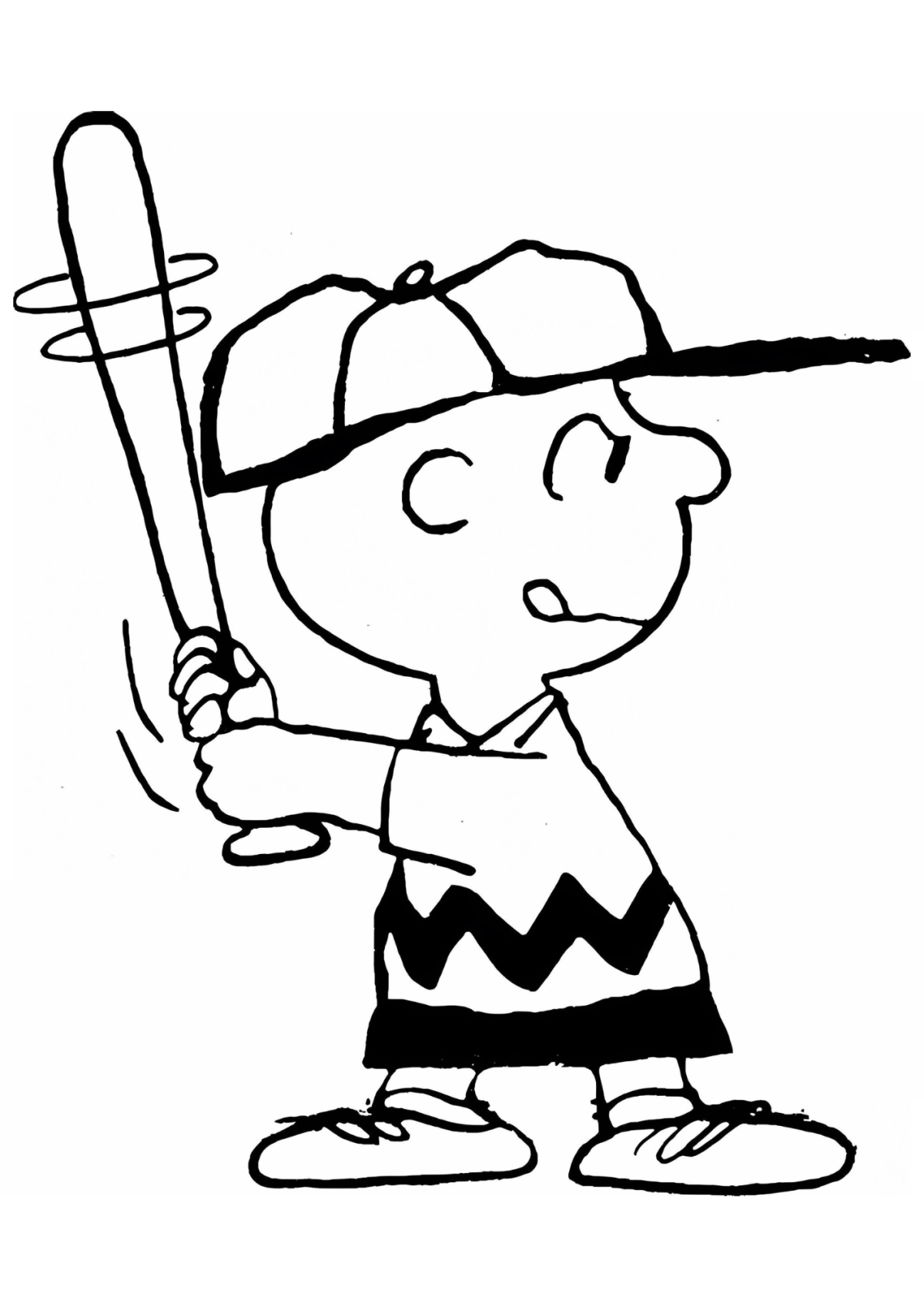 Desenho para Colorir Charlie Brown