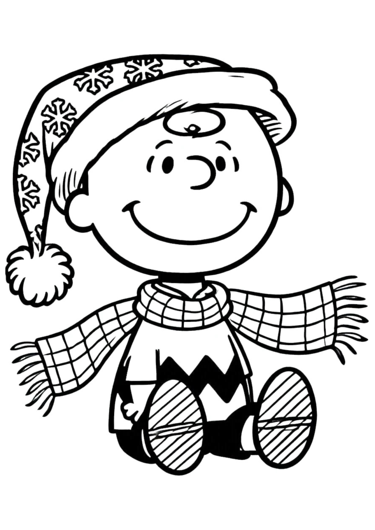 Desenho para Colorir Charlie Brown