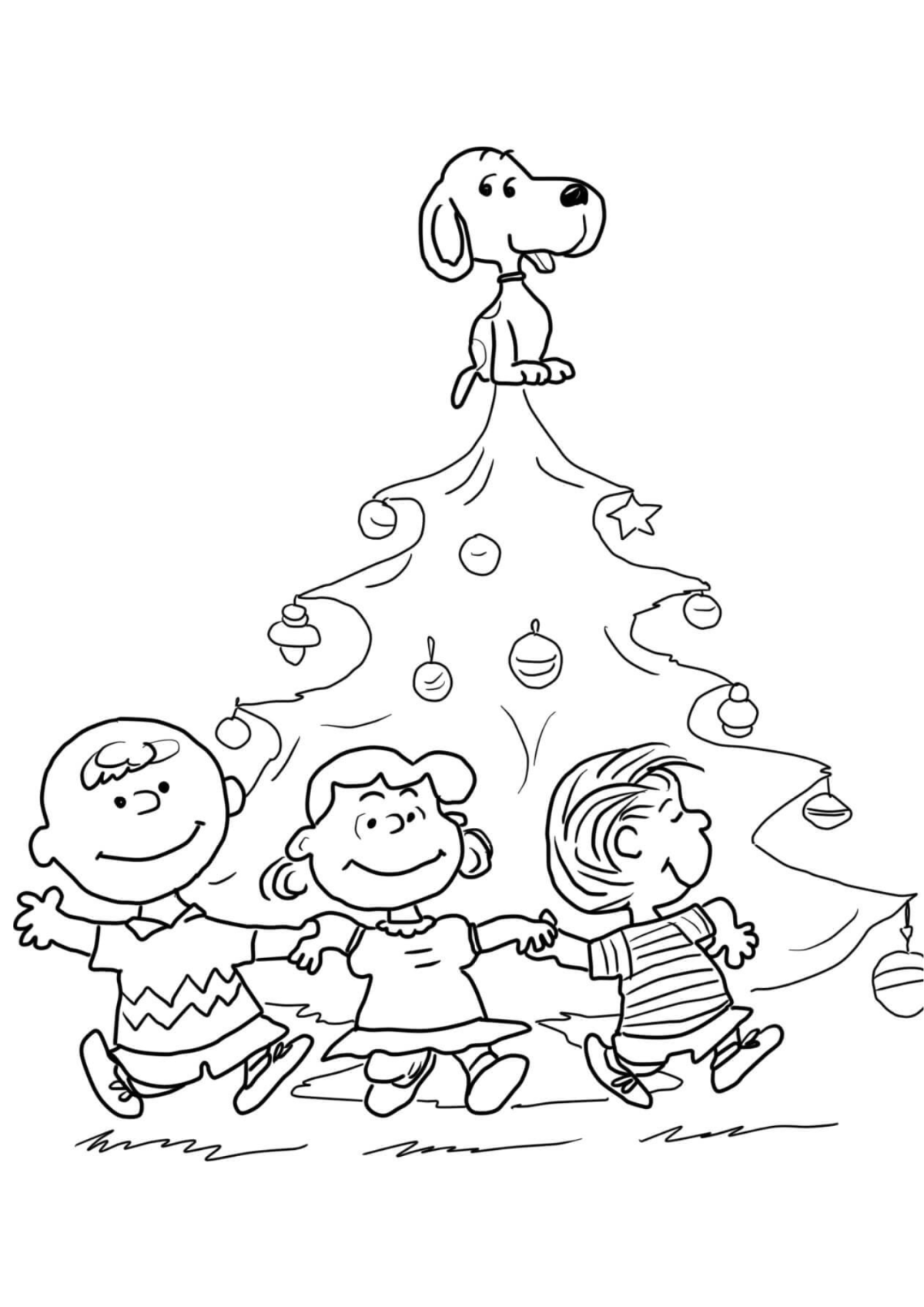 Desenho para Colorir Charlie Brown