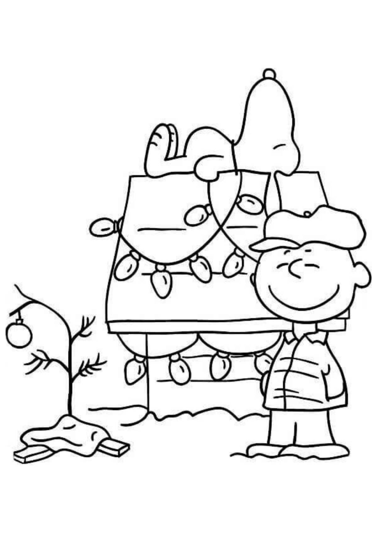 Desenho para Colorir Charlie Brown