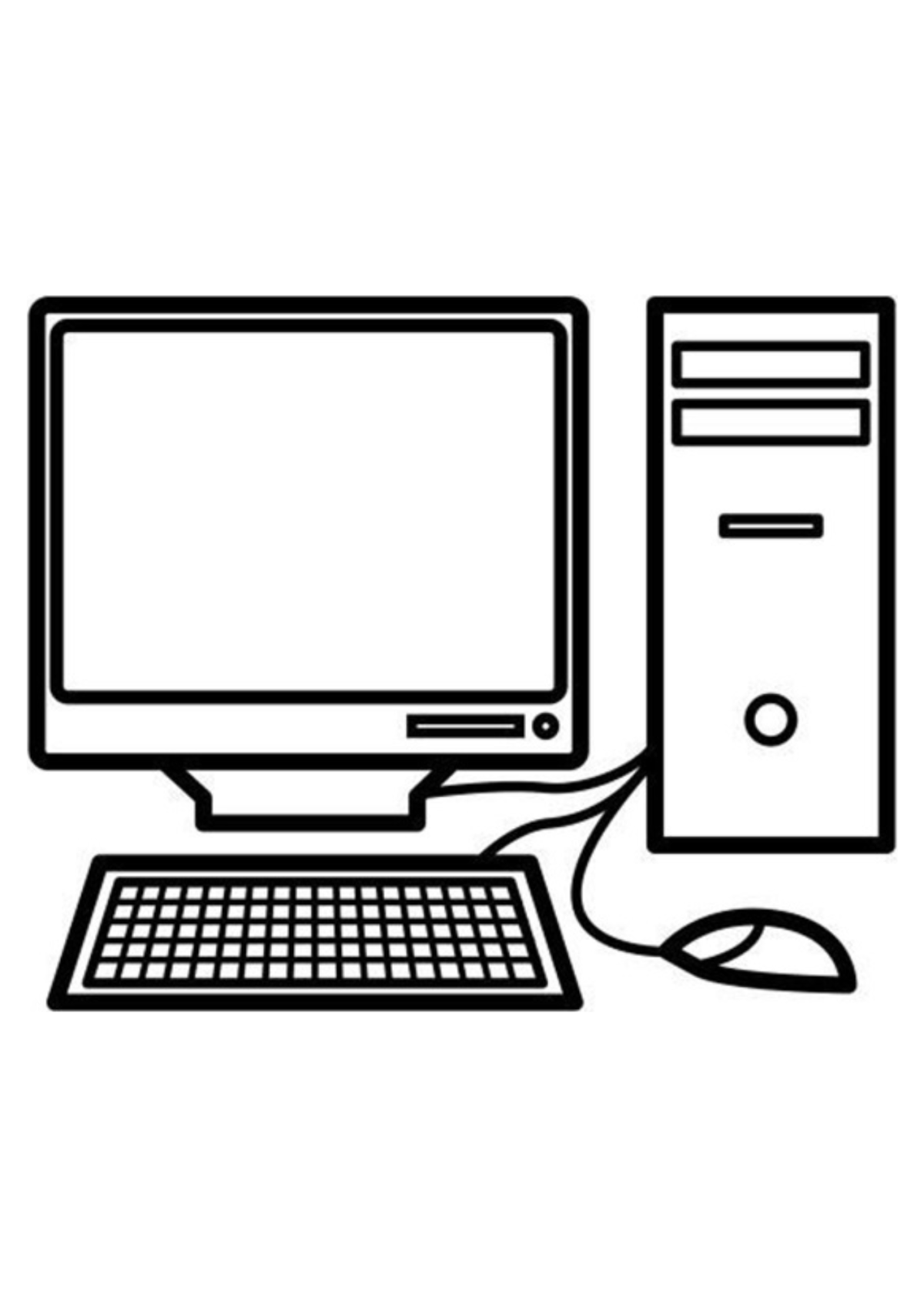 Desenho para Colorir Computador