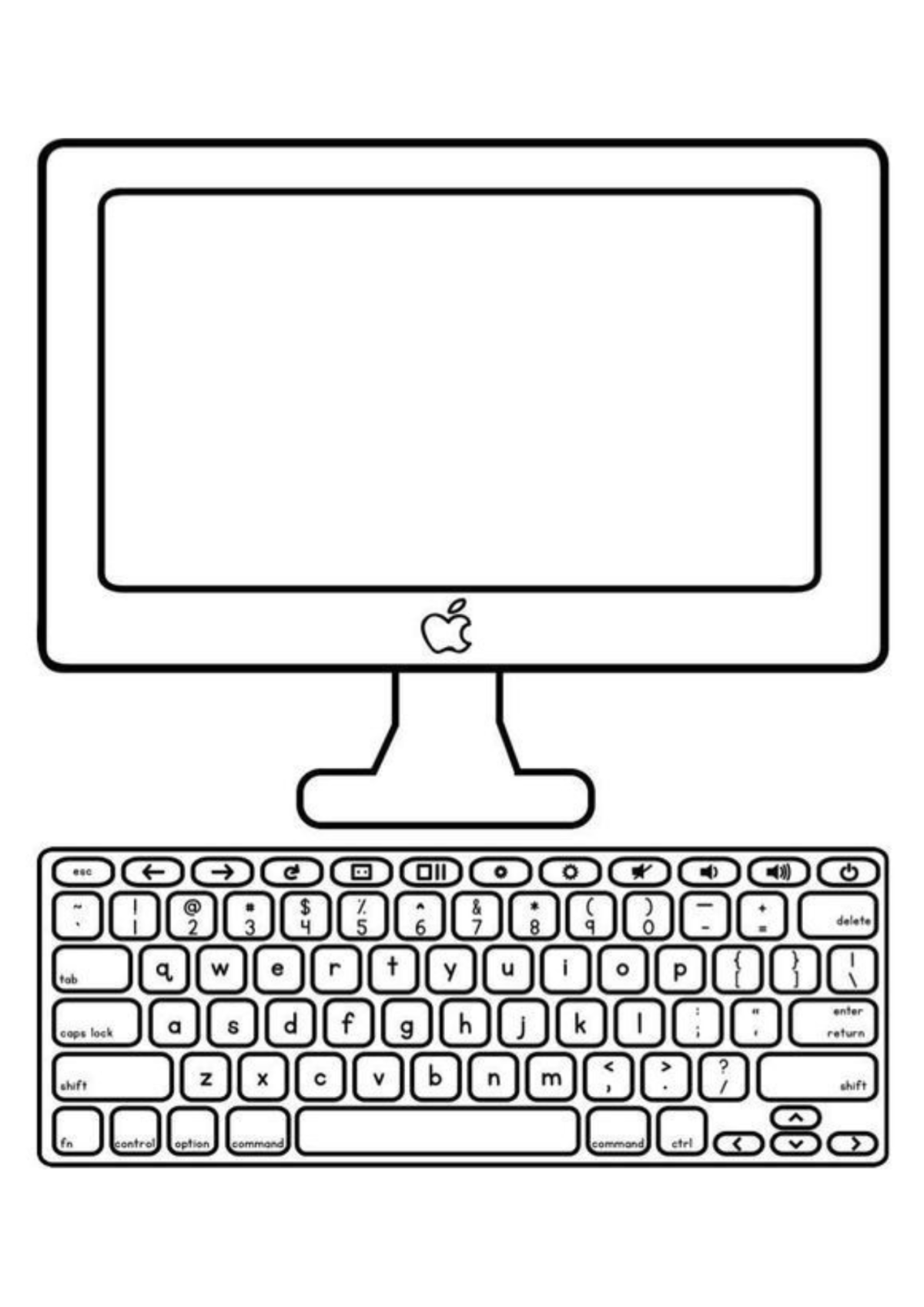 Desenho para Colorir Computador