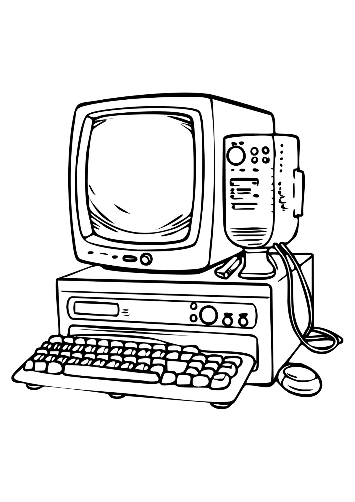 Desenho para Colorir Computador