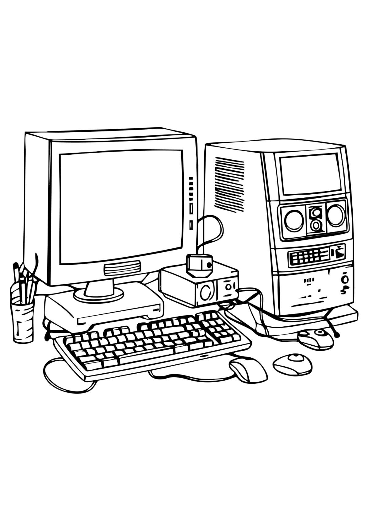 Desenho para Colorir Computador