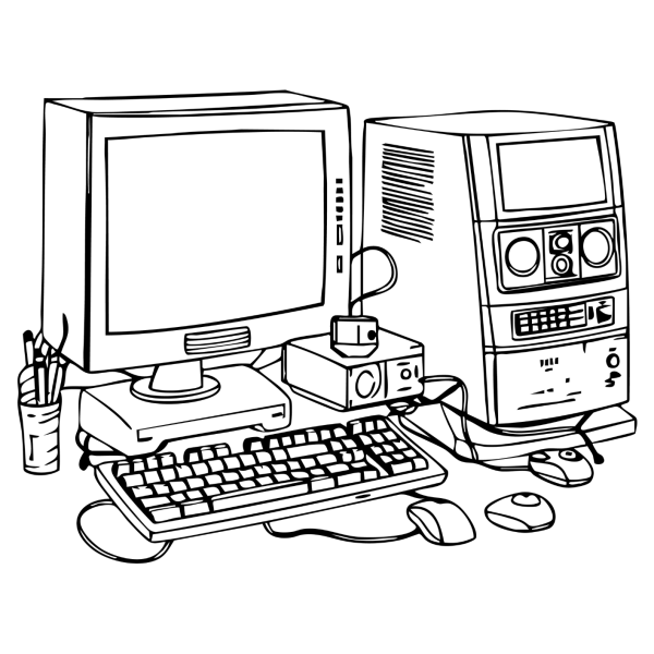 Desenho para Colorir Computador